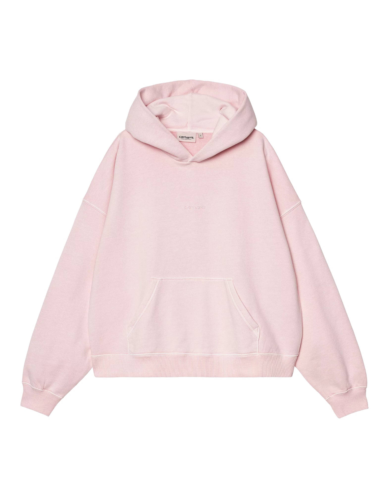 Hoodie Frau I034512 2P7GD Kapuze Benton Air Pink Kleidungsstück gefärbt CARHARTT WIP