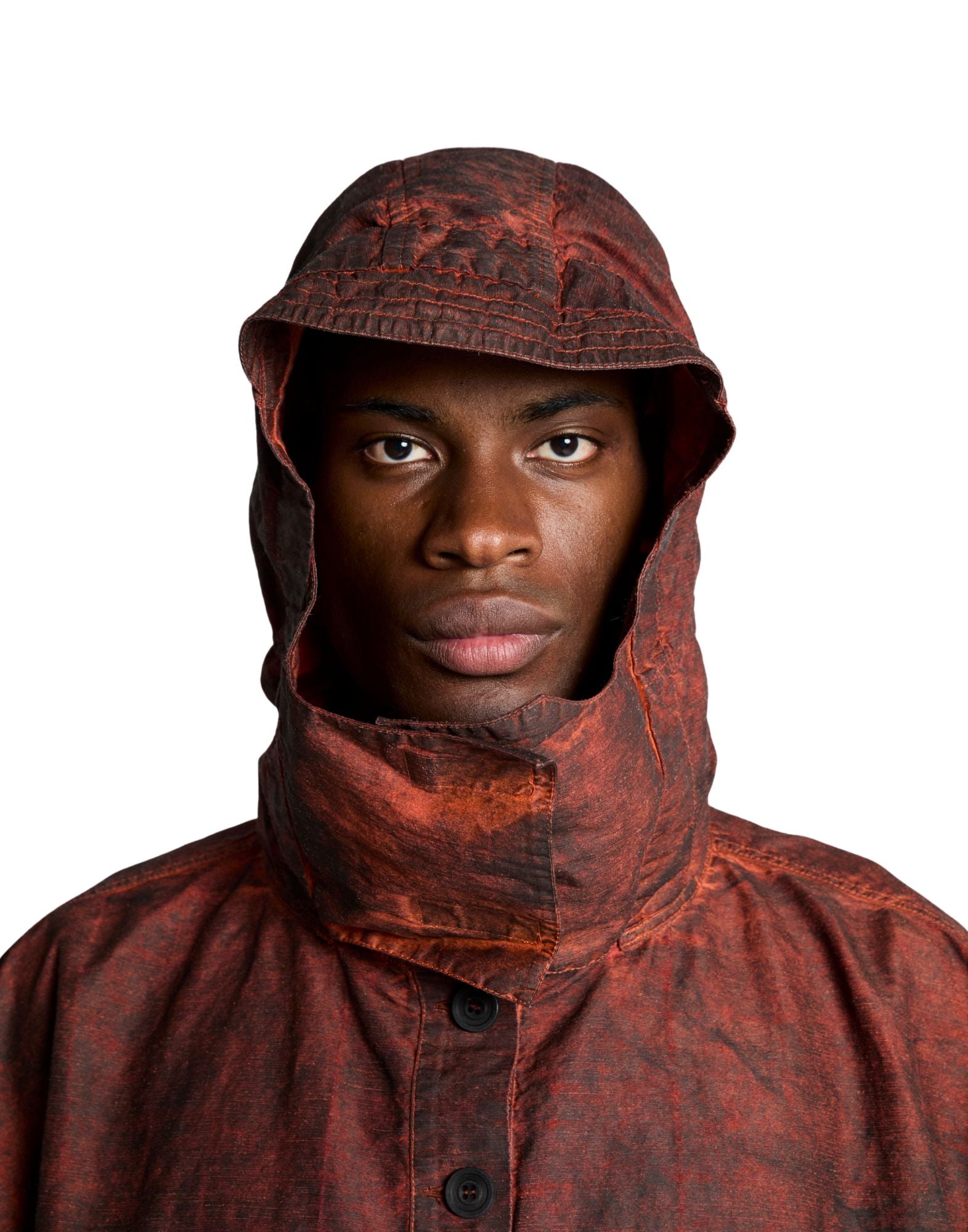 Origine de la ligne Scirocco Cape Etna en Batavia finition résine – Vêtements de travail en chanvre teints en pièce fabriqués en Italie MANTELLA SCIROCCO ETNA