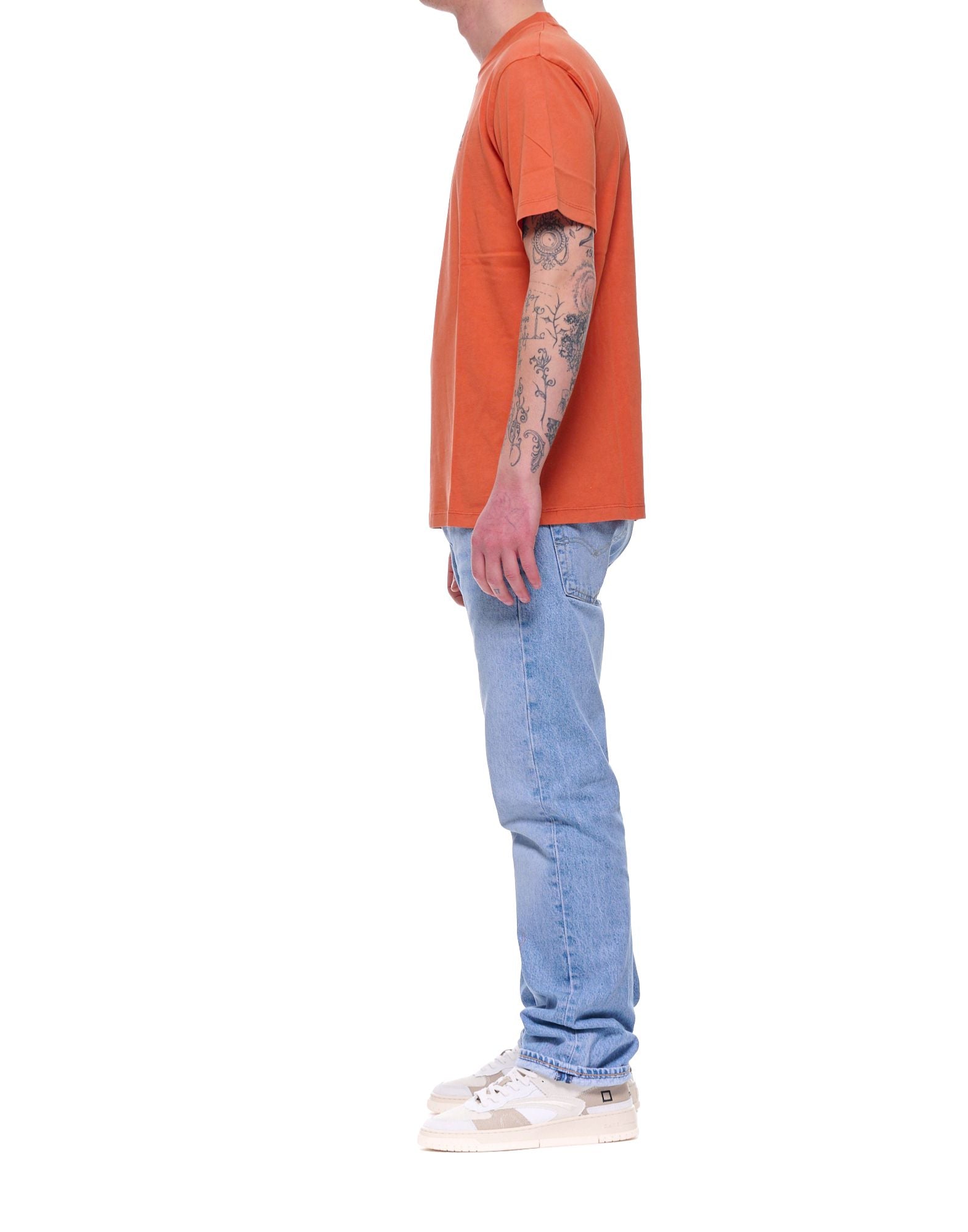 SUNS Boards Paolo Old Dye Organic Cotton T-Shirt Coccio Men’s TSS61015U V3 COCCIO