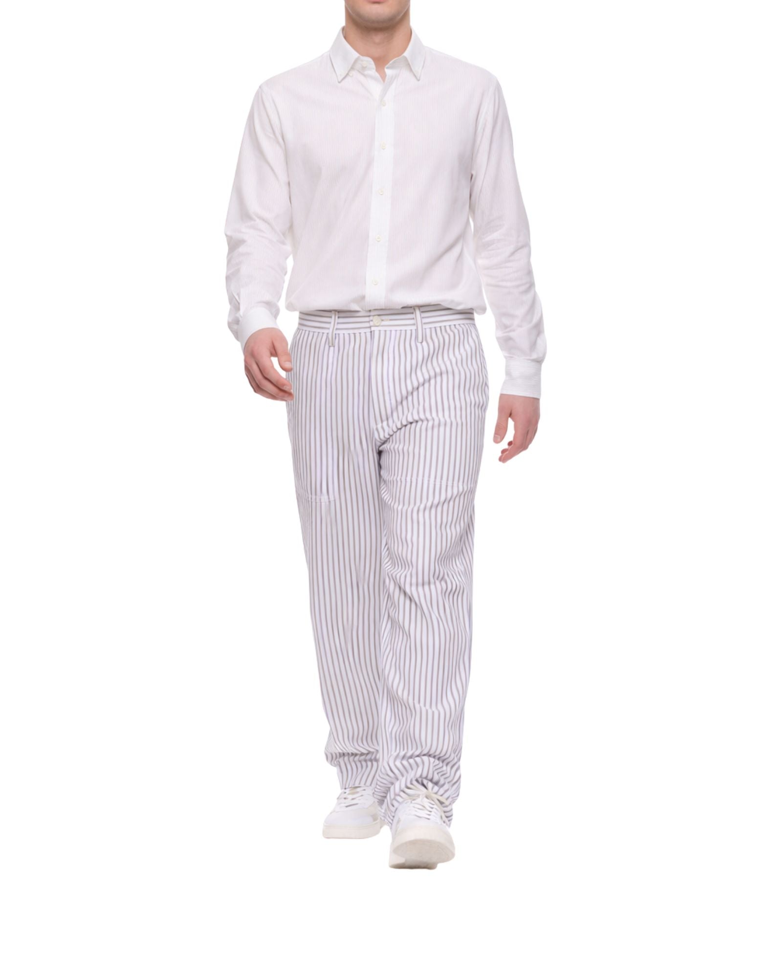 Cellar Door Zac Men’s Cotton Striped Pants Multicolor Regular Fit Made in Italy 110656BL C319 101 ZAC UOMO
