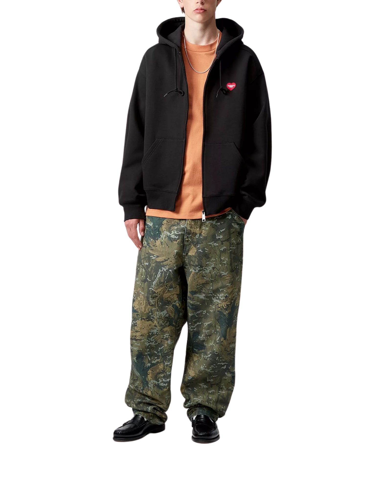 까마귀 맨 i035176 89xx 후드 Haert II Hatt Black CARHARTT WIP