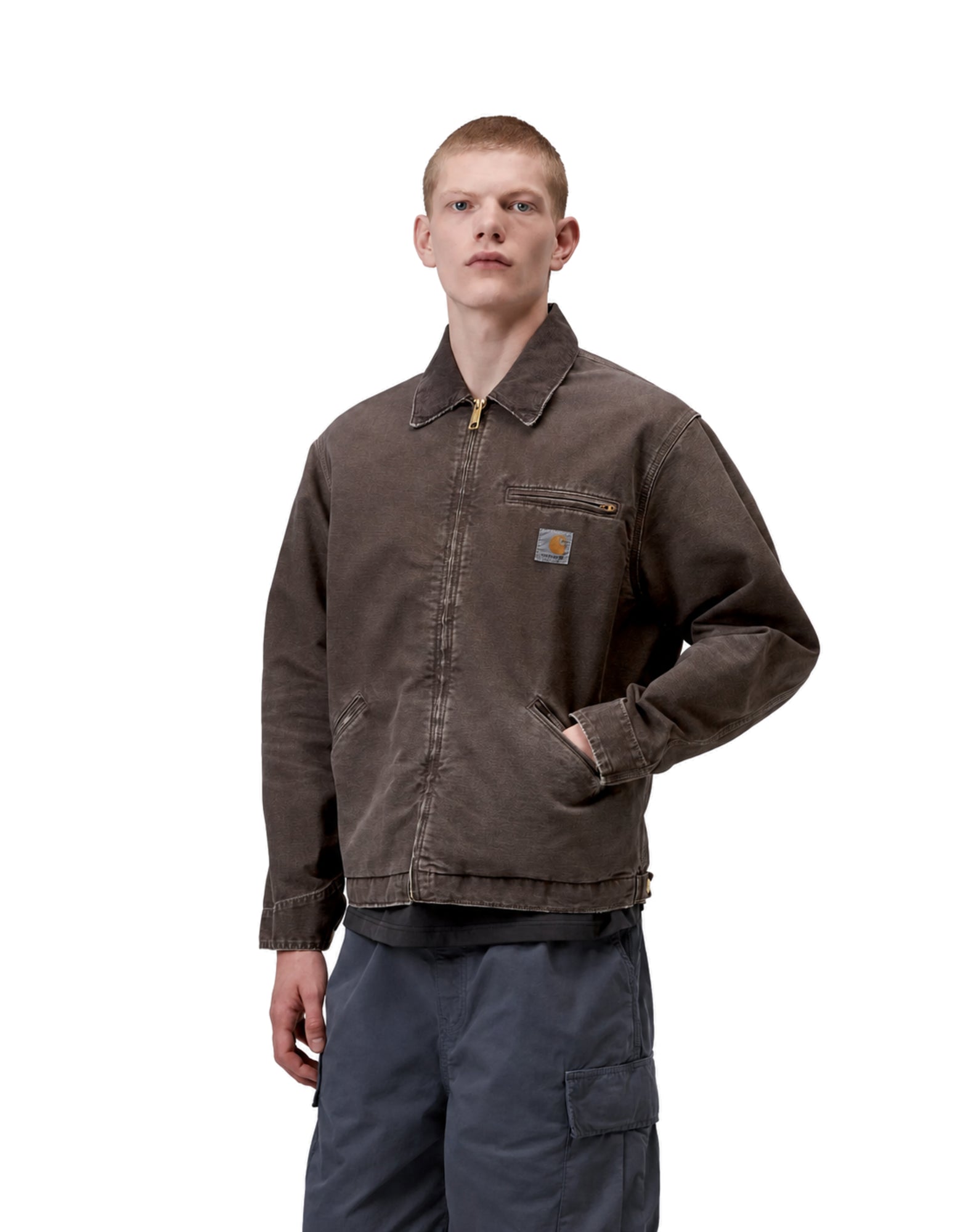 OG Detroit Jacket Organic Cotton Dearborn CanvaS Tobacco / Tobacco destroy wash