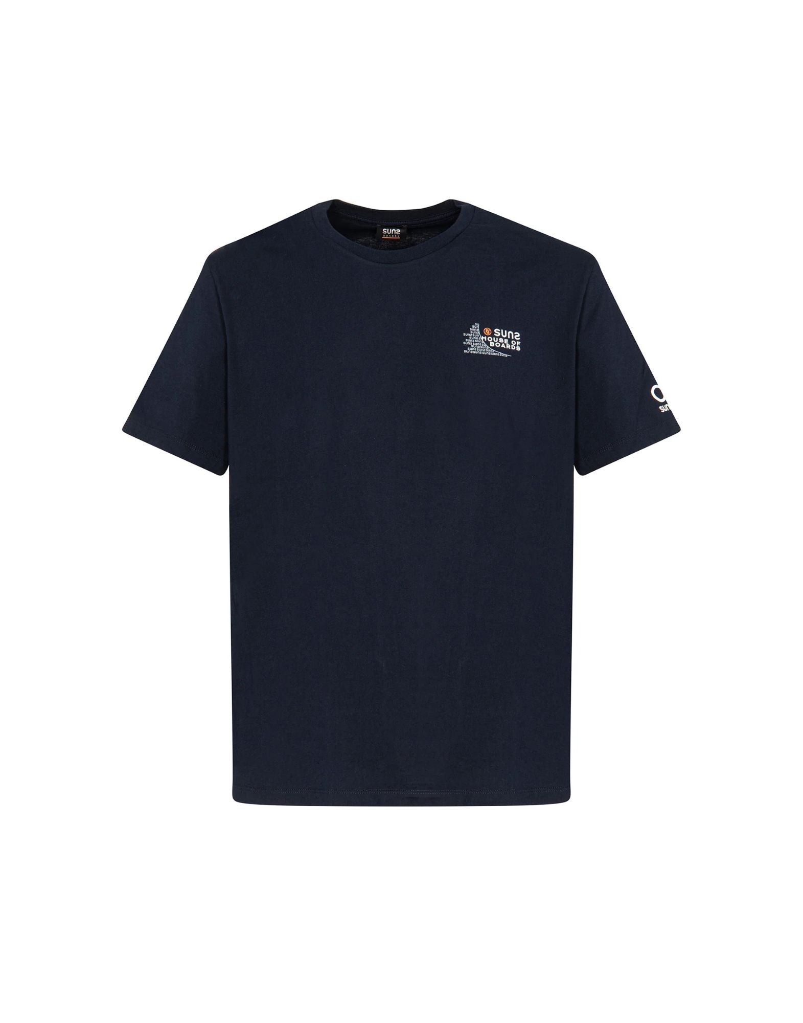 SUNS Boards Paolo Text Cotton T-Shirt Dark Blue Men’s TSS61022U V2 DARK BLUE