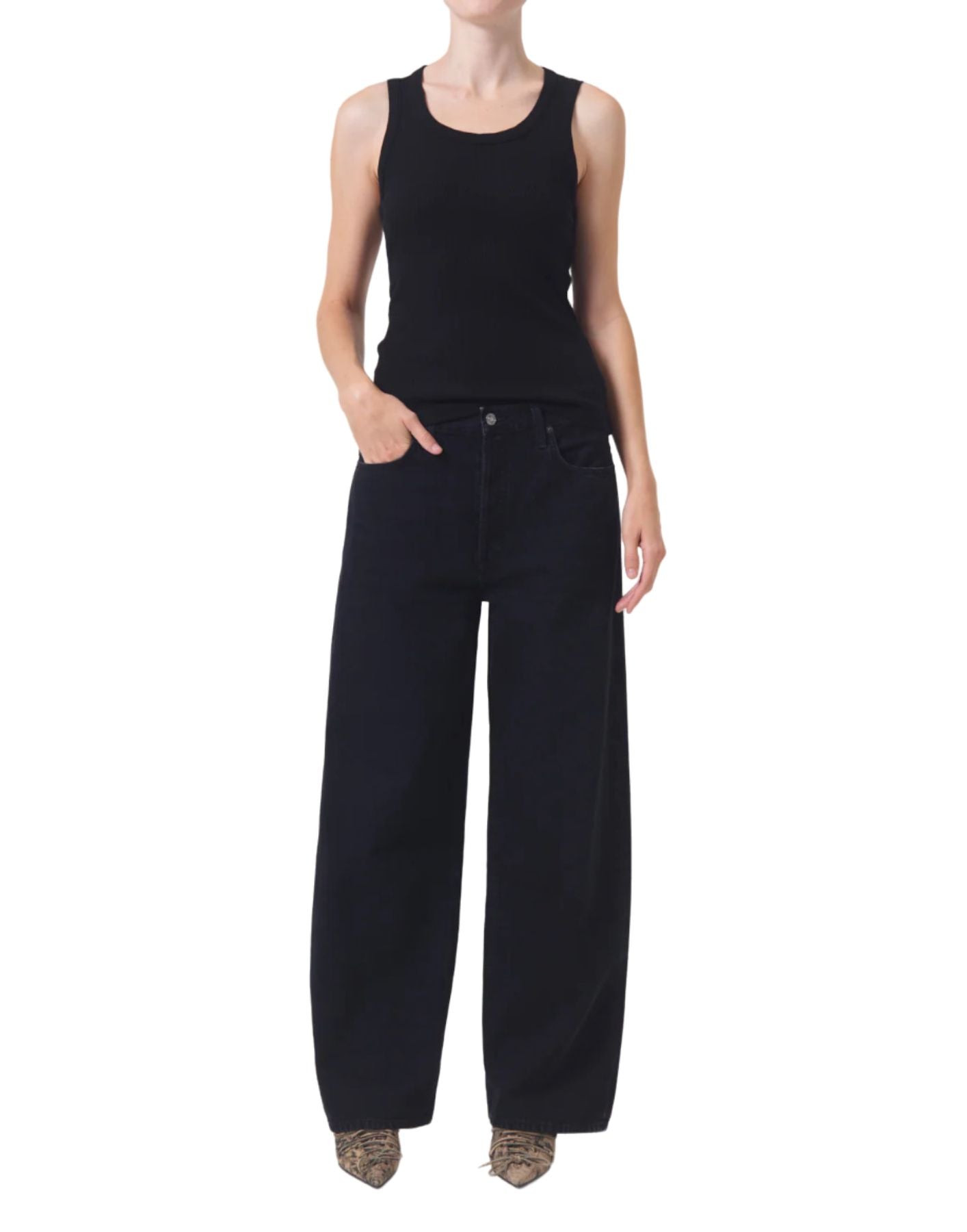 Mujer de la camiseta de tanque A7056-1260 Beetle Agolde