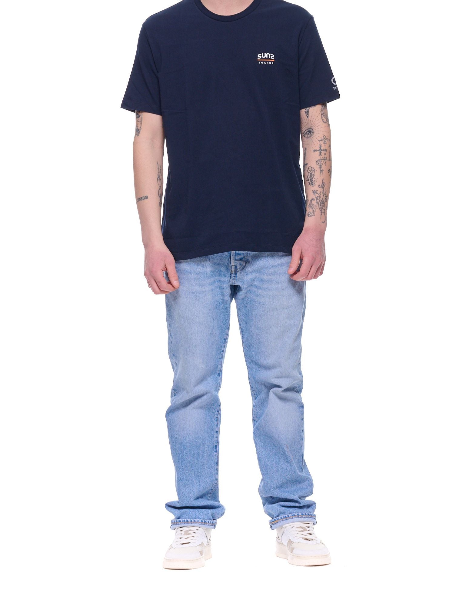 SUNS Boards Paolo Claim Cotton T-Shirt Dark Blue Men’s TSS61028U V2 DARK BLUE