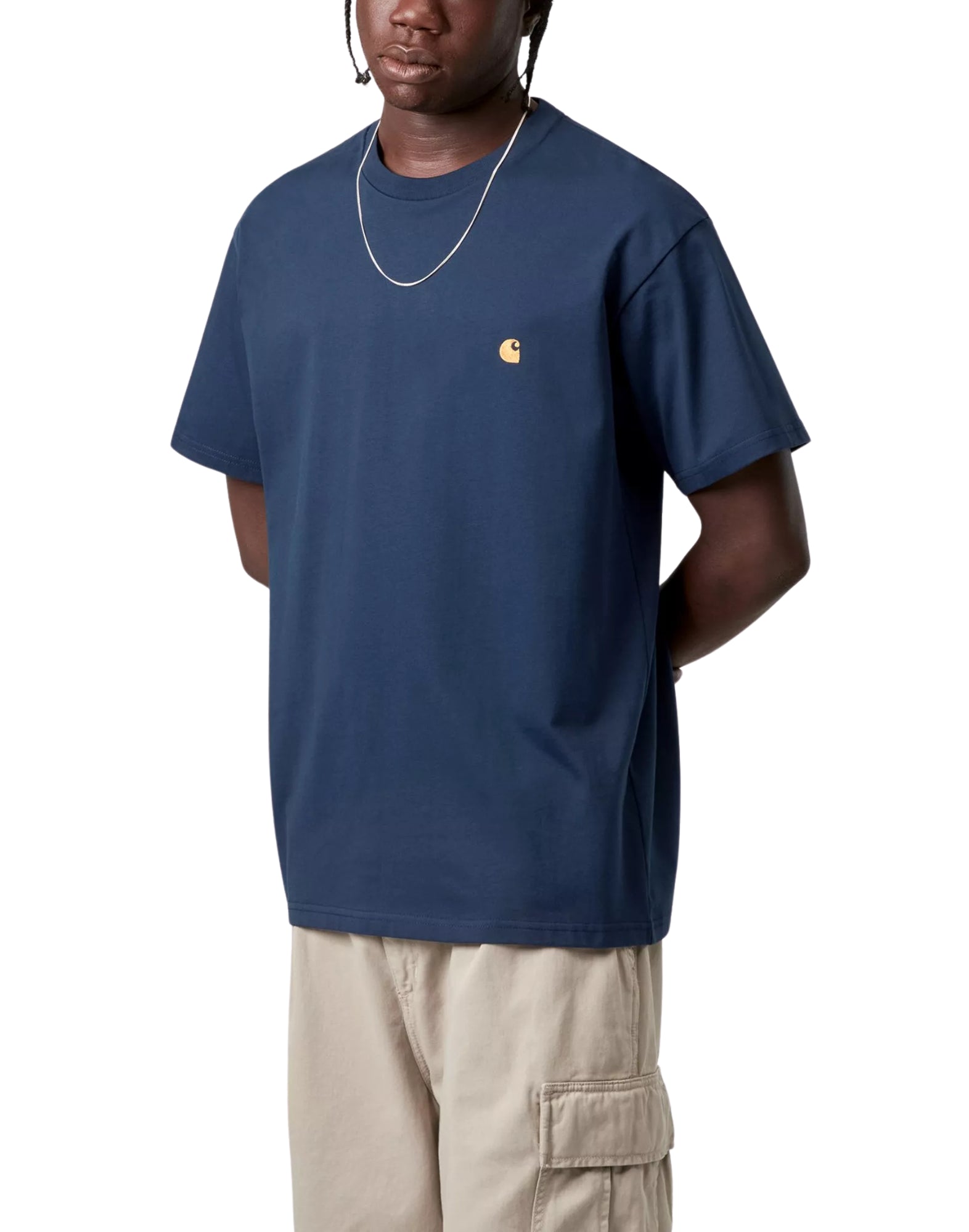 I026391 3H6XX BLUE T-SHIRT JUPITER/GOLD - T-Shirt e Polo - CARHARTT WIP