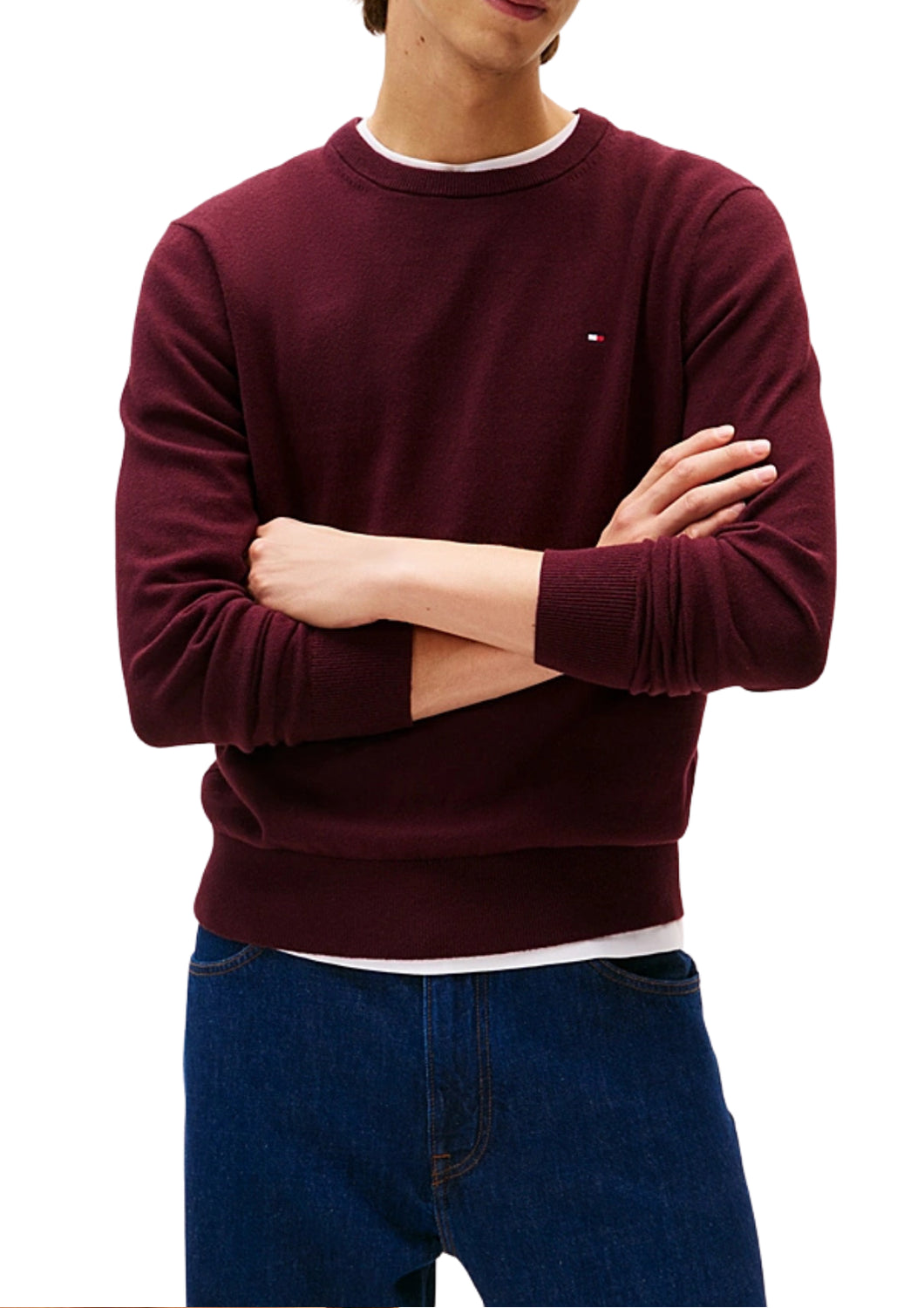 28046 XIH BURGUNDY SWEATER CASHMERE - Maglieria - TOMMY HILFIGER