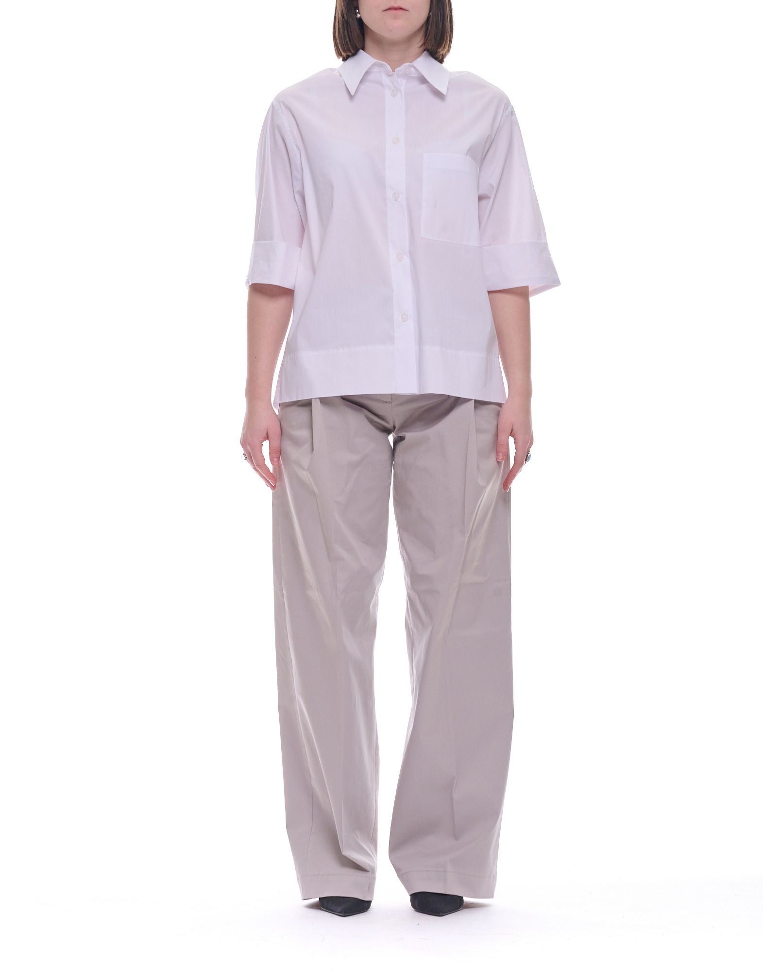 Hevò Sticchi CW Women’s Shirt Cotton Blend White 060 STICCHI CW L704 0601