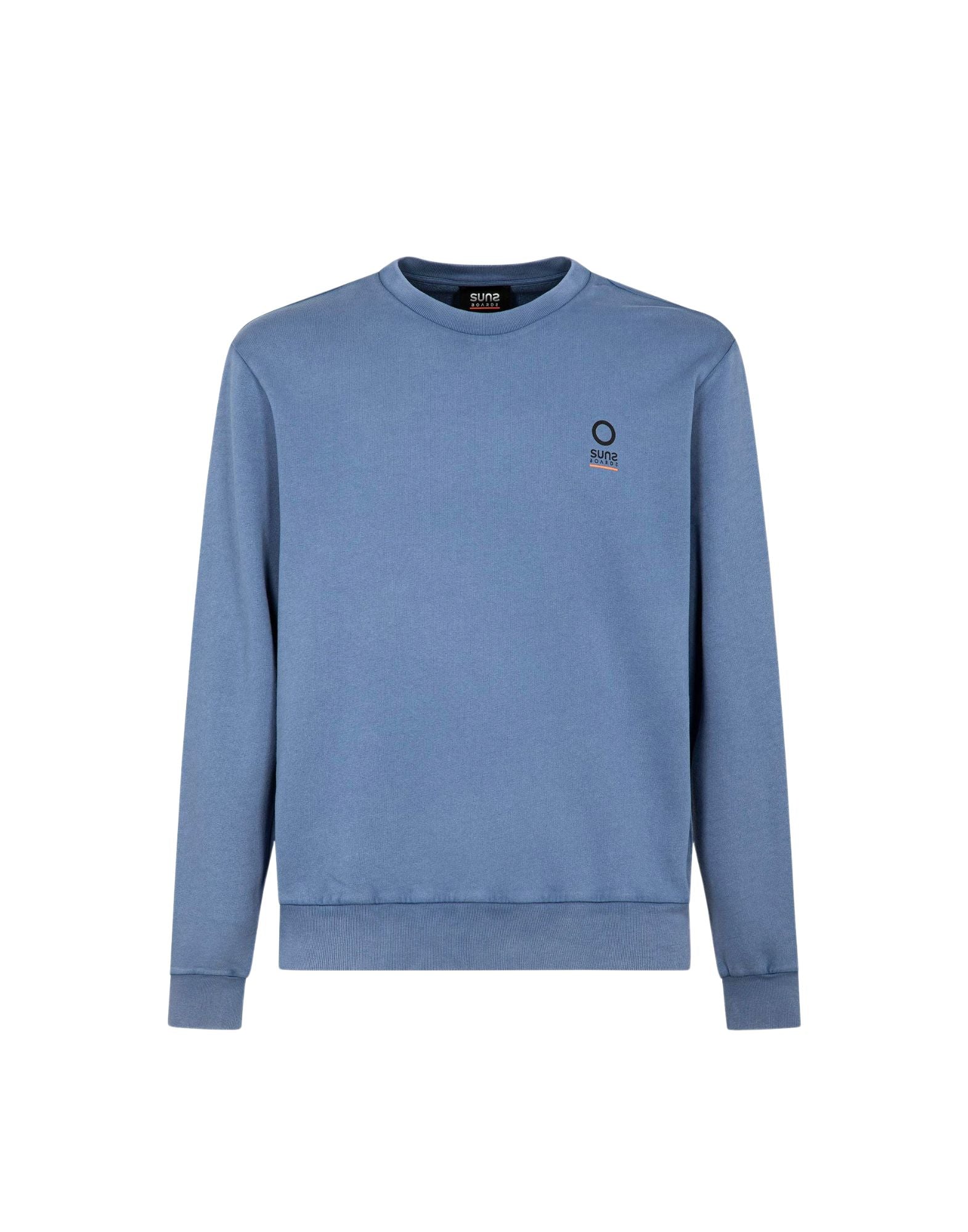 Suns Boards Gipo Dye Old Men’s Crewneck Sweatshirt in Garment-Dyed Cotton Avion Regular Fit MFS6101U V1 AVION