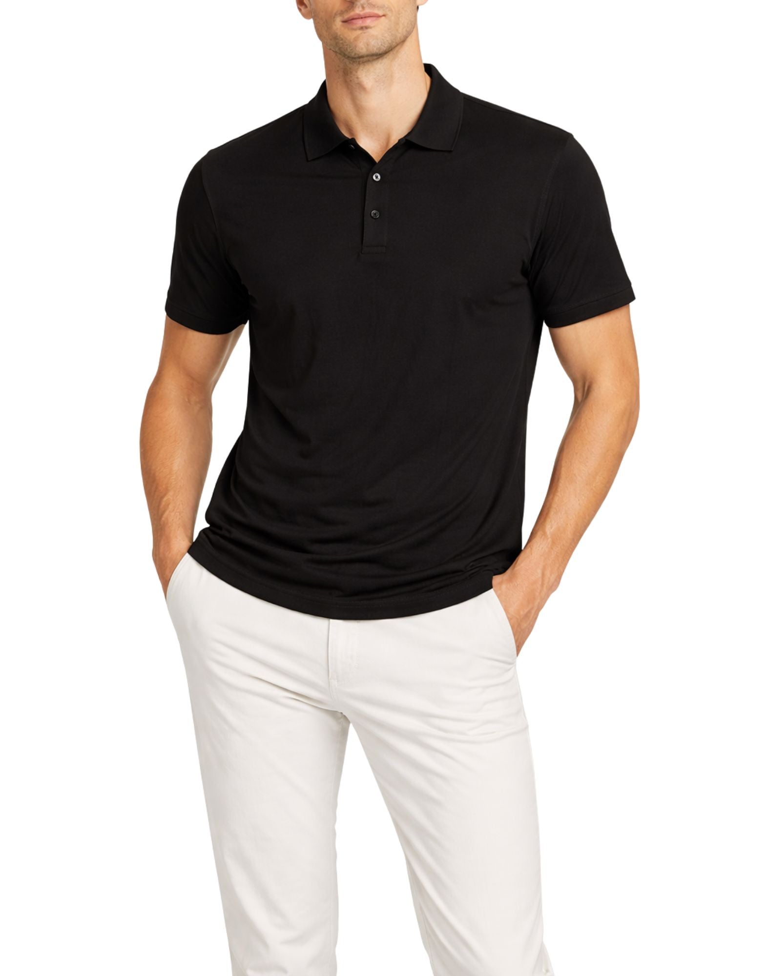 Unity Weirs Technical Modal Polo Black Men’s TS-WEIRS CUPRO BLACK