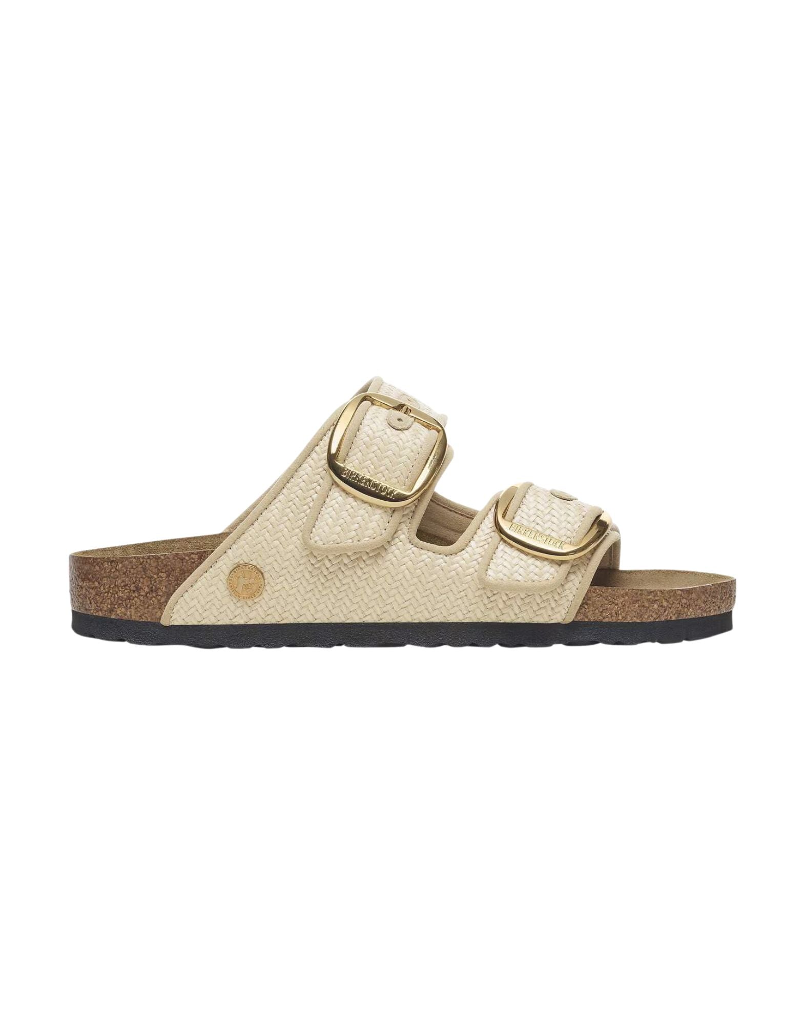 Birkenstock Arizona Big Buckle Raffia Sandals in Natural Raffia Textile 1029042 RAFFIA