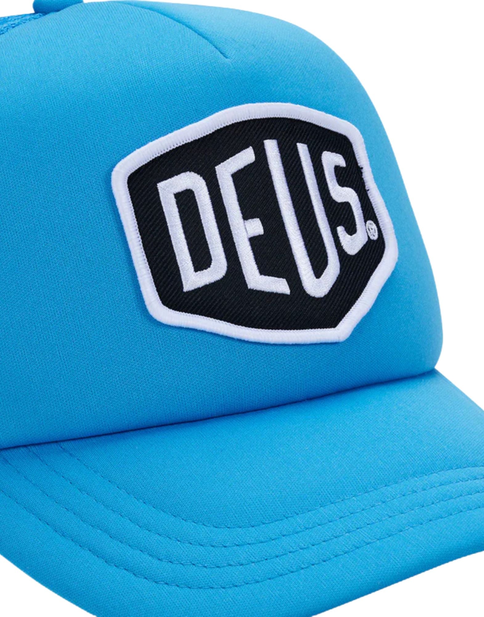 Deus Ex Machina Trucker Cap Baylands Front Embroidered Patch Mesh D261MHA190059 BONNIE BLUE