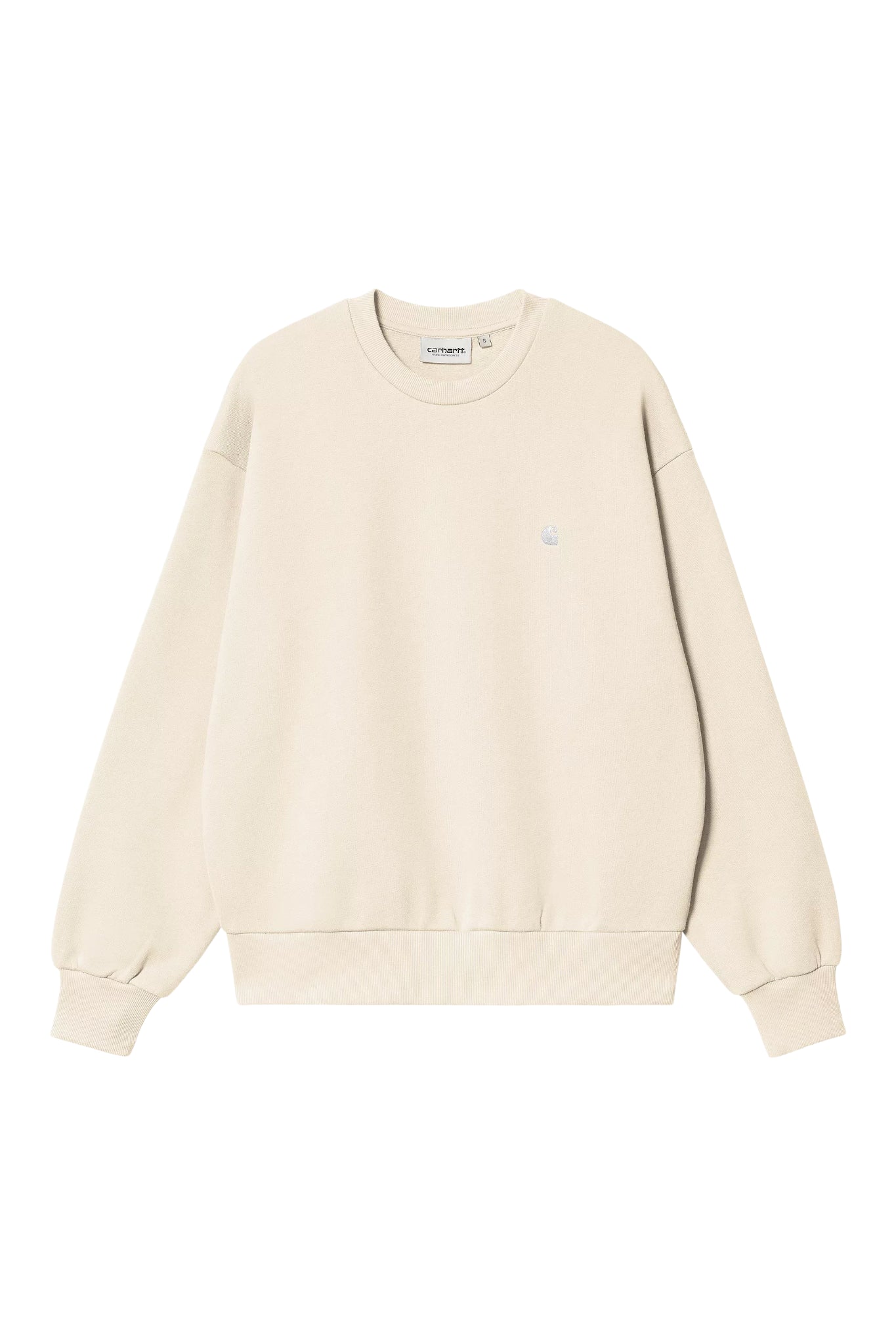 Sweatshirt woman I032643 39YXX CASEY SWEATSHIRT COTTON SILVER CARHARTT WIP