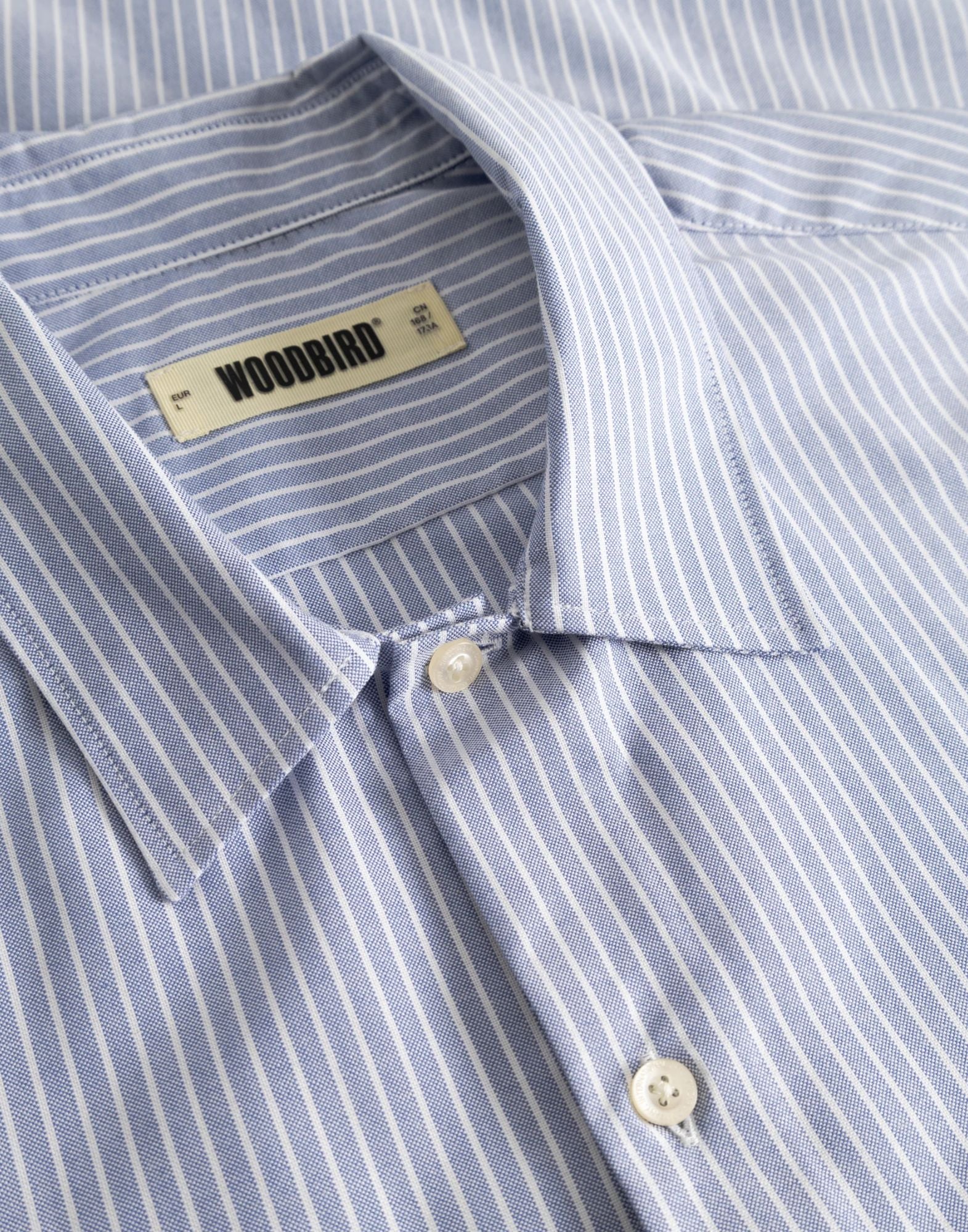 Woodbird WBWang Ox Flower Shirt Chemise homme bleu clair 2616-704 BLEU CLAIR