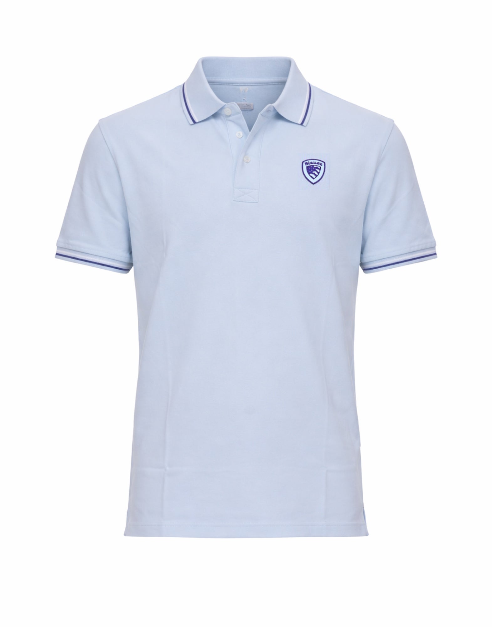 Blauer Agassiz Cotton Polo Shirt Light Blue – Men’s Regular Fit 26SBLUT02293-006802 80E