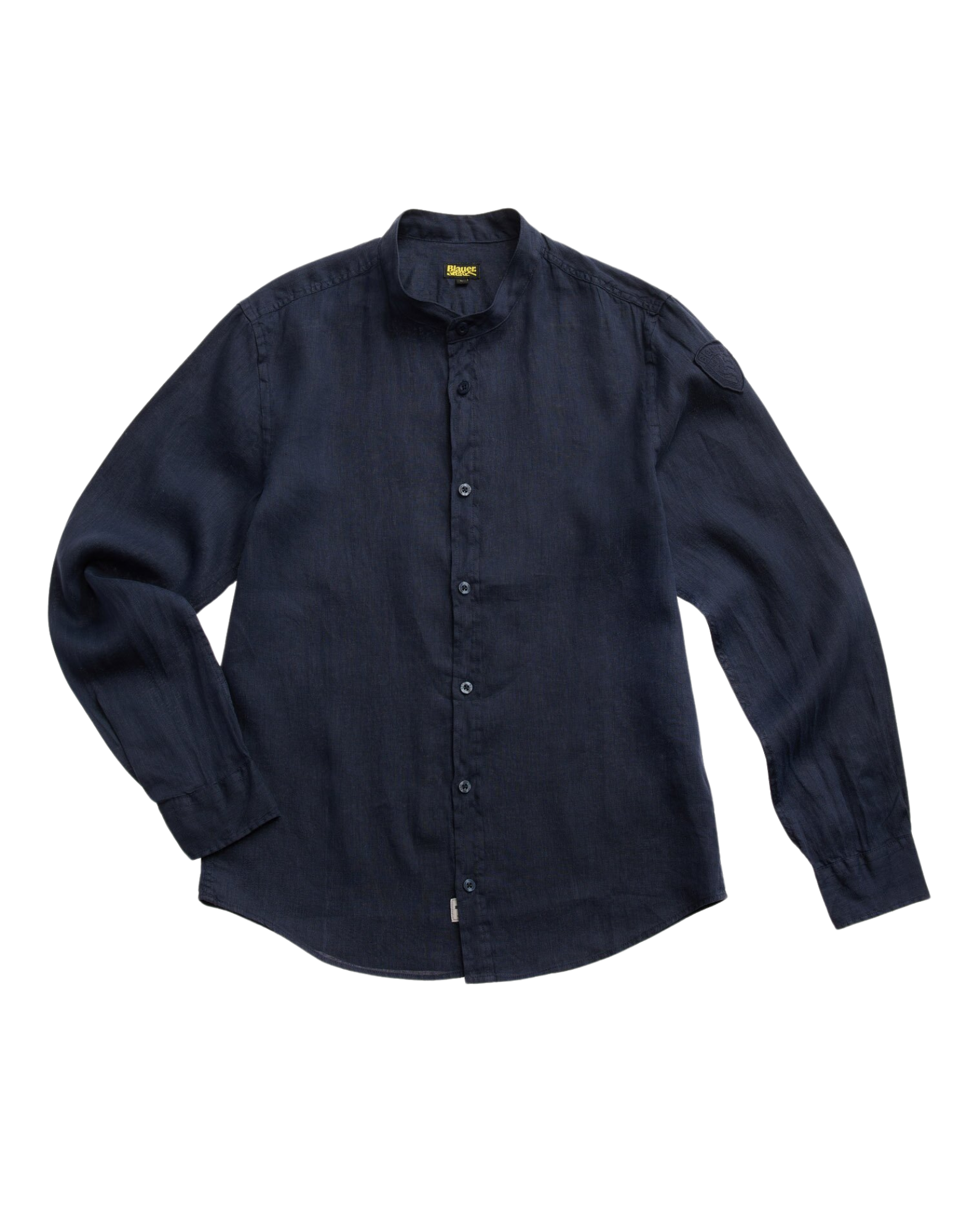 Blauer 남성용 가먼트 다이 긴소매 코튼 셔츠 25SBLUS01339 007137 888