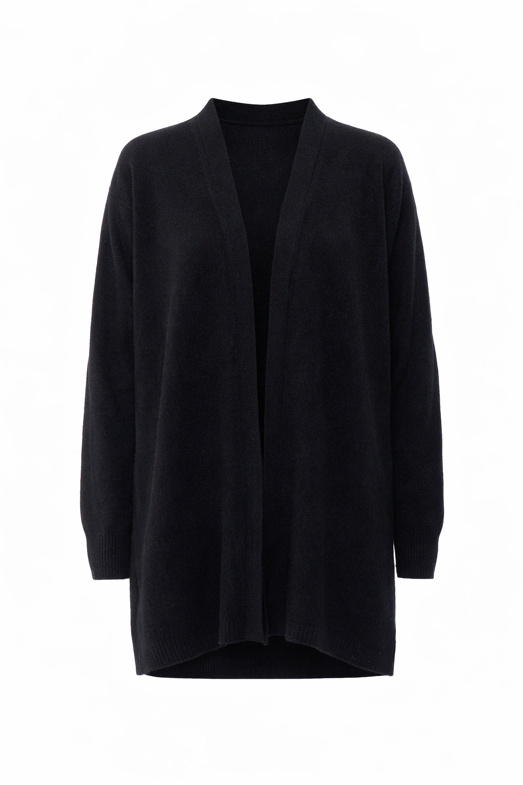 C.T. Plage Damen-Cardigan aus schwarzer Wollmischung CT25322 15BLK SCHWARZER CARDIGAN