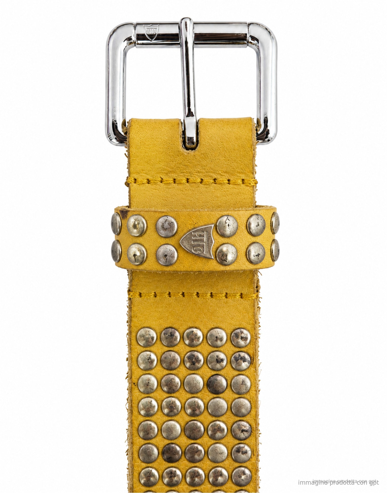 CEINTURE À CLOUS 5000 JAUNE