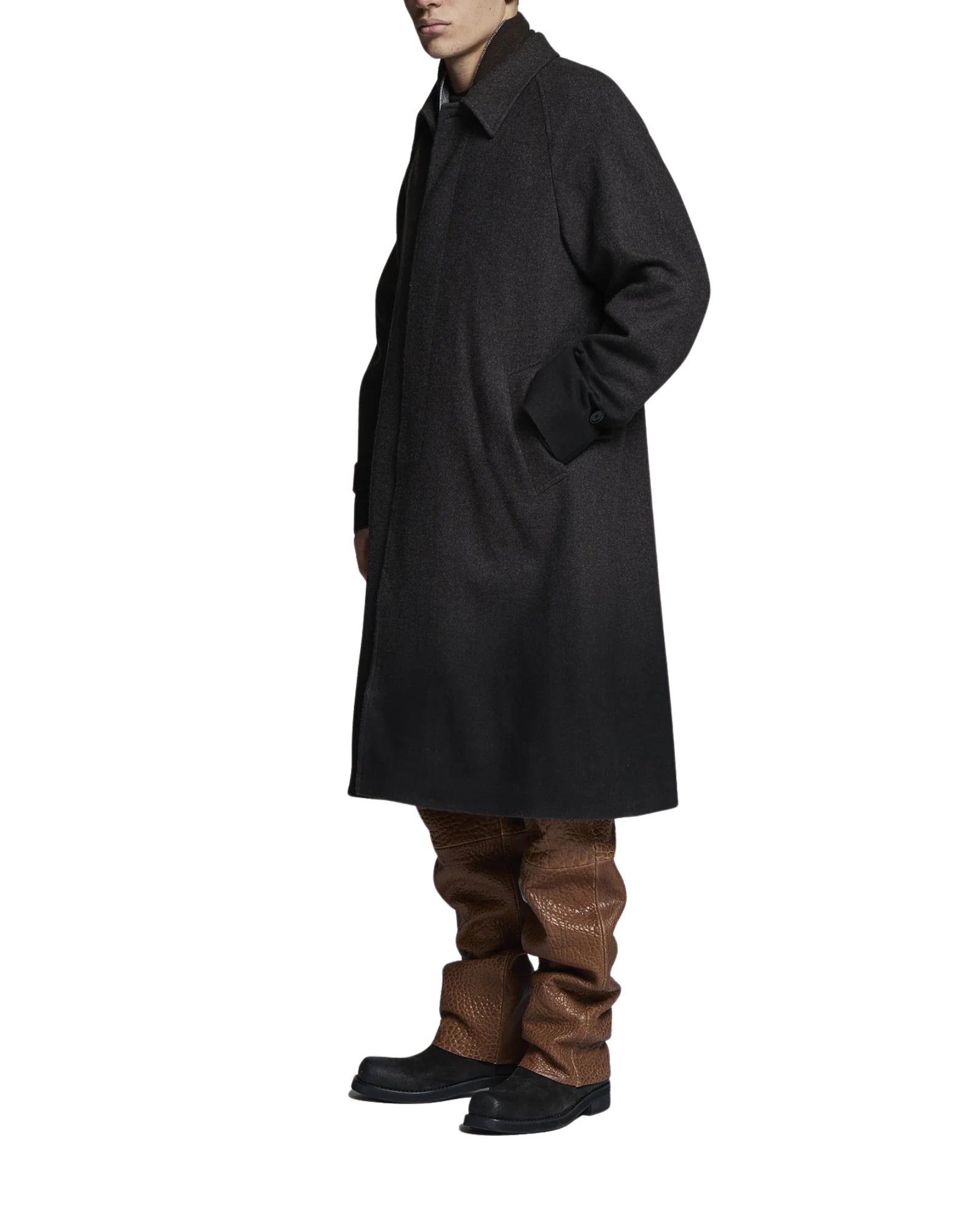 ARTHUR DARK BROWN COAT - Cappotti - PAURA