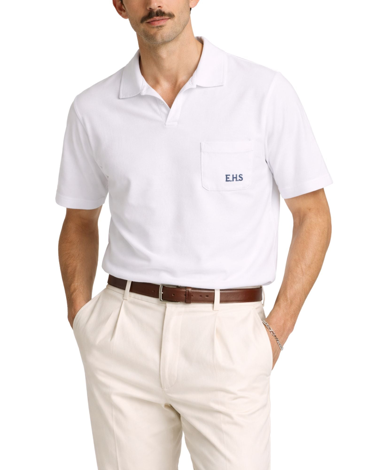 Camicia East Harbour Surplus Ford 099 Bianca da Uomo Made in Italy FORD 99 BIANCO