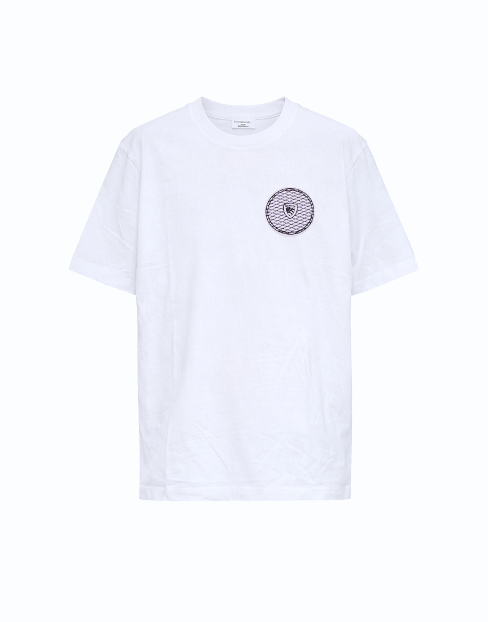 Blauer Wallance Logo Cotton T-Shirt Optic White Men’s 26SBLUH02237-007439 100