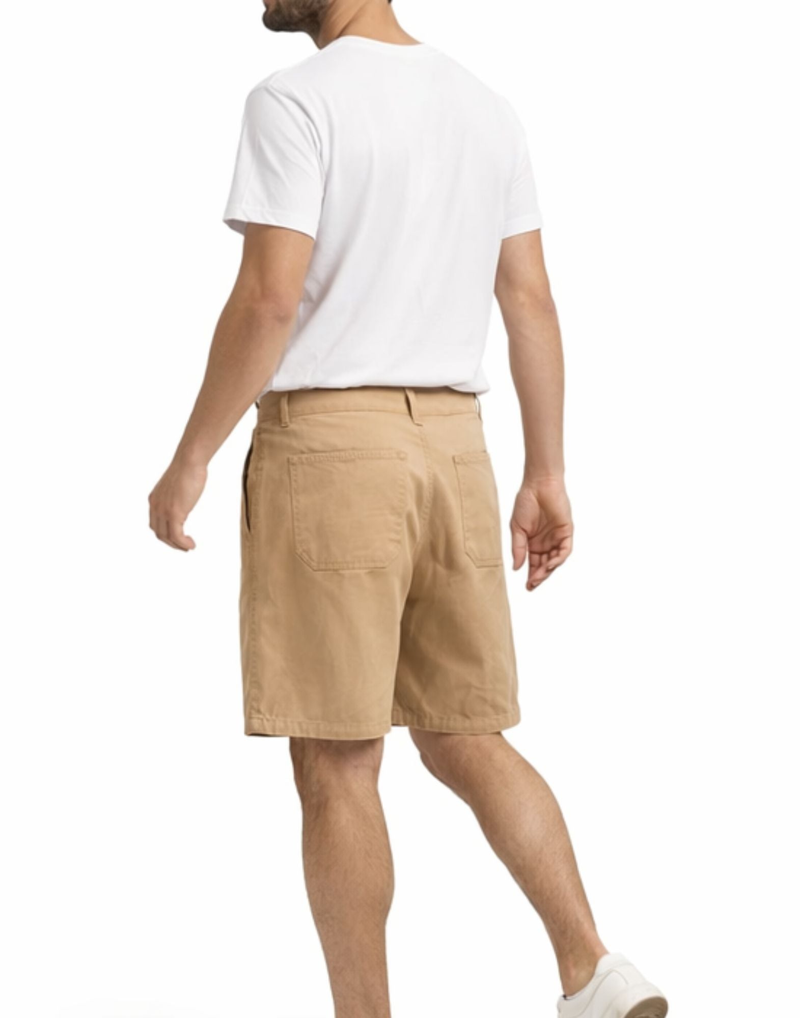 Carhartt WIP Walter Single Knee Short in Garment-Dyed Cotton Canvas Dusty H Brown for Men I034797 07E40