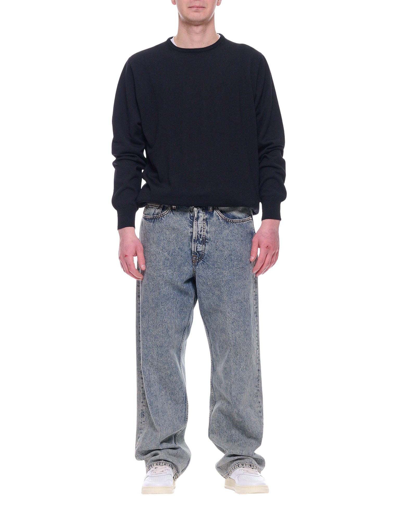 Nine in the Morning Men’s Carrot Fit 5 Pocket Cotton Jeans Made in Italy CARROT 5 POKET S01 P141