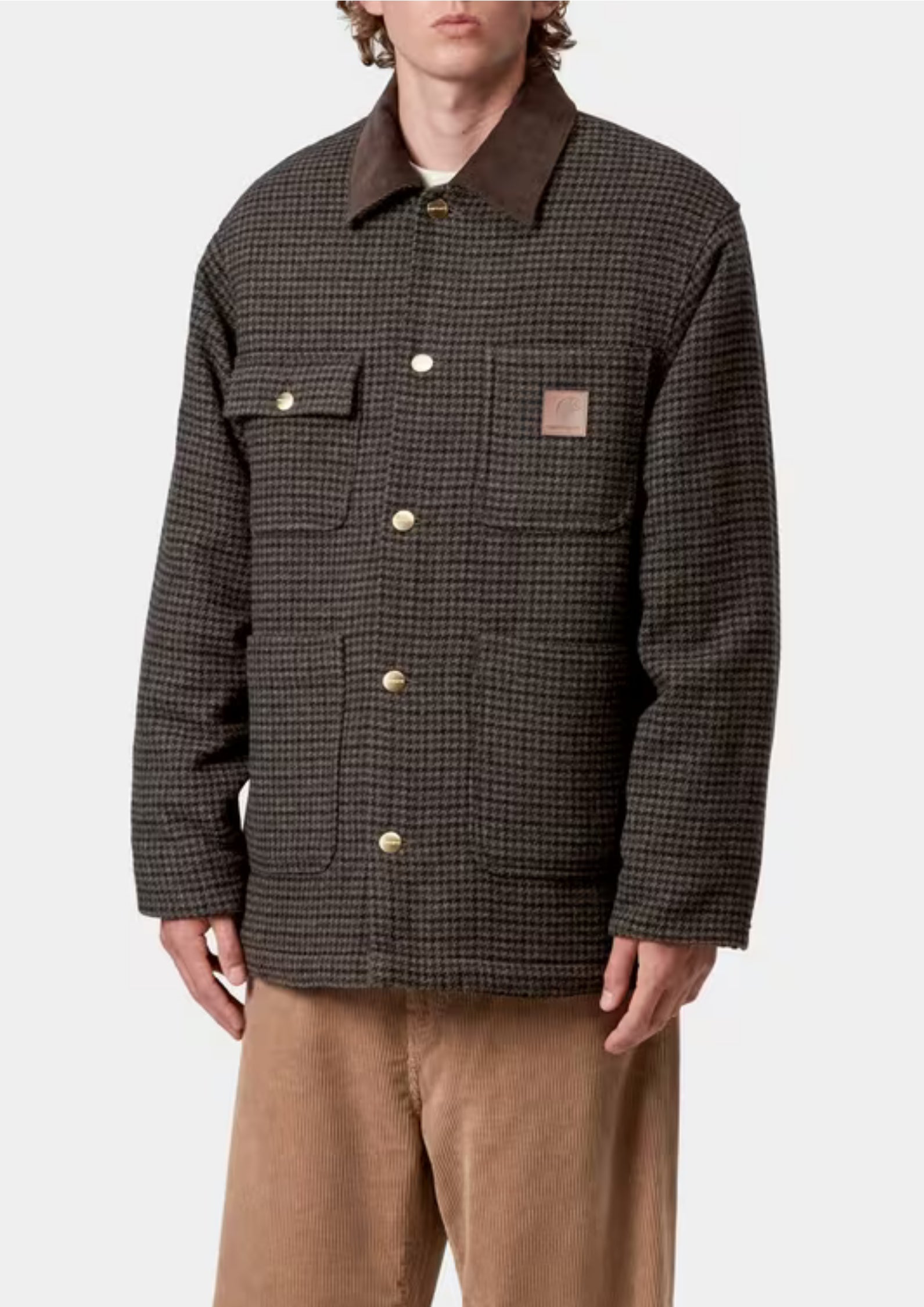 I035344 35MXX CHORE LOWIS BROWN WOOL JACKET - Giacche - CARHARTT WIP