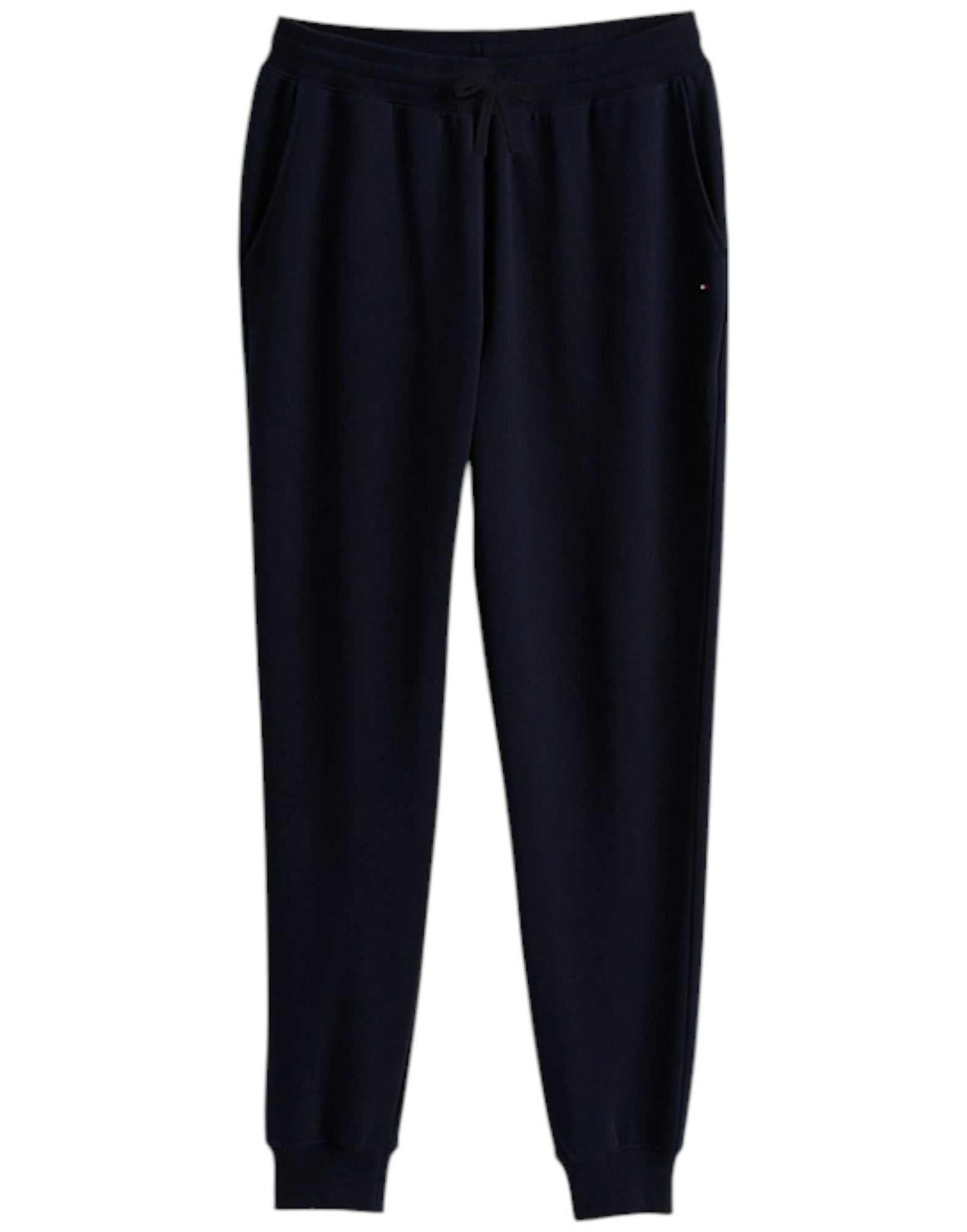 Tommy Hilfiger Men’s Essential Terry Sweatpants joggers with Embroidered Flag – Cotton – Blue - Desert Sky MW0MW37236 DW5