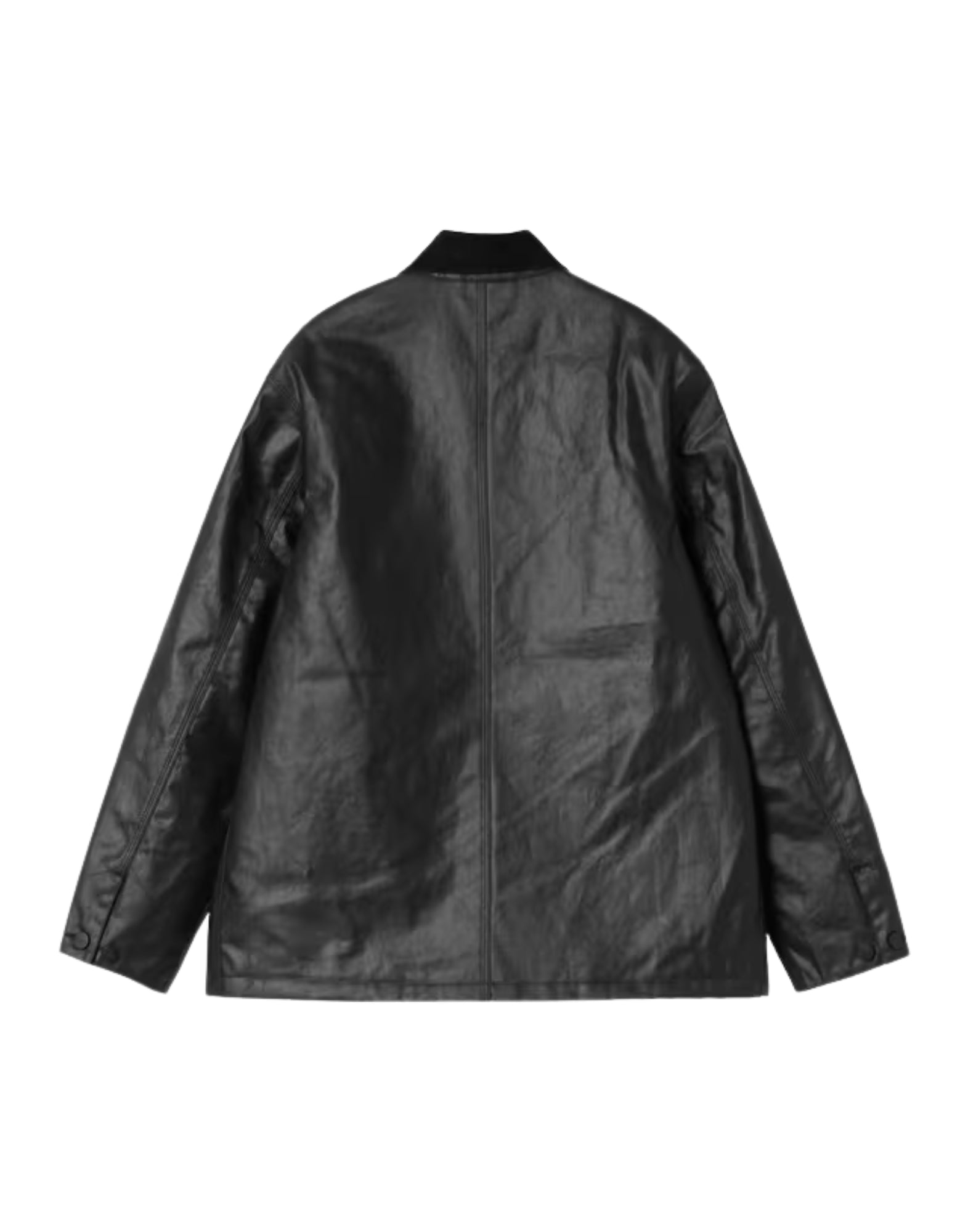 Carhartt WIP Chaqueta Dean Michigan para mujer – Chaqueta de trabajo de lona de algodón, negra I035800 89XX CHAQUETA DEAN MICHIGAN NEGRA