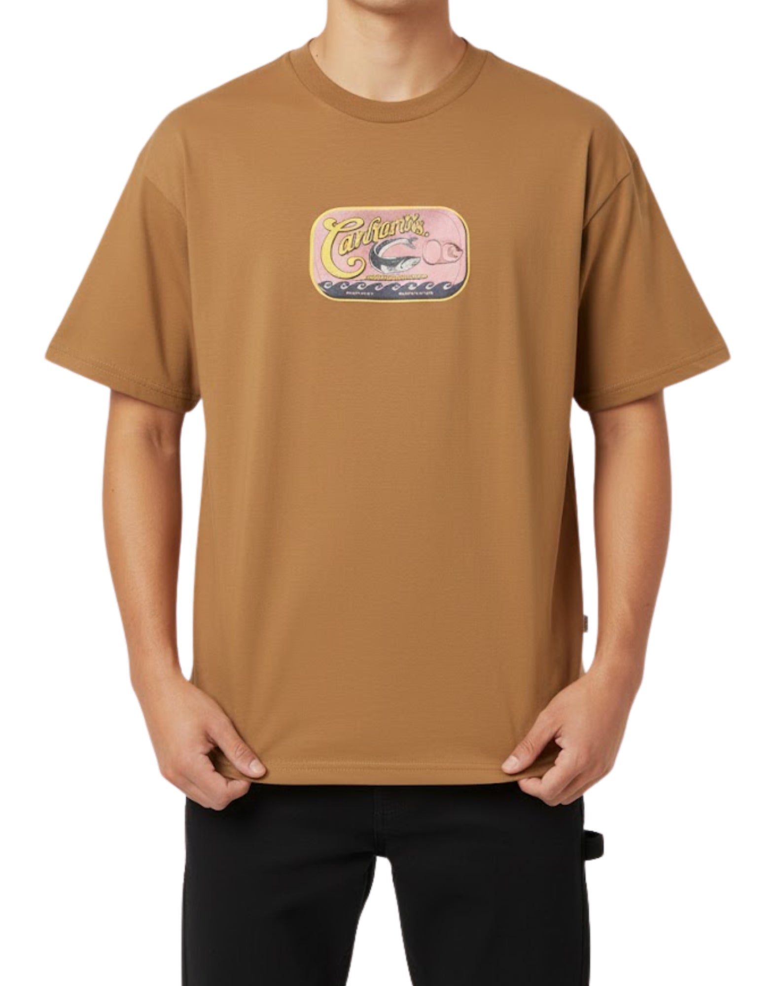 I036005 HZXX BROWN T-SHIRT SARDUNAS HAMILTON - T-Shirt e Polo - CARHARTT WIP