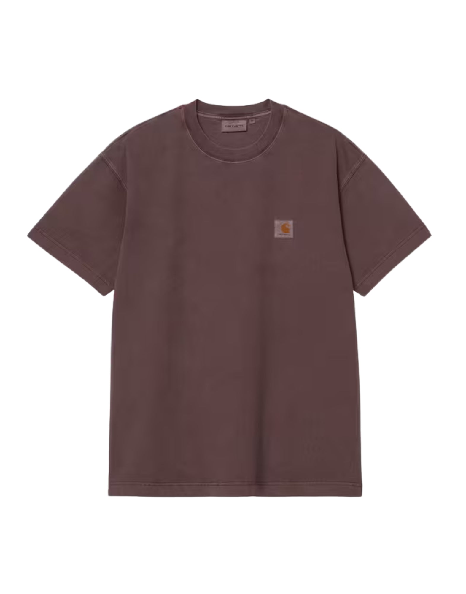 Carhartt WIP 春夏 Vista T 恤 – 男士成衣染色棉质 T 恤,Palisander I030780 33HGD PALISANDER VISTA T 恤