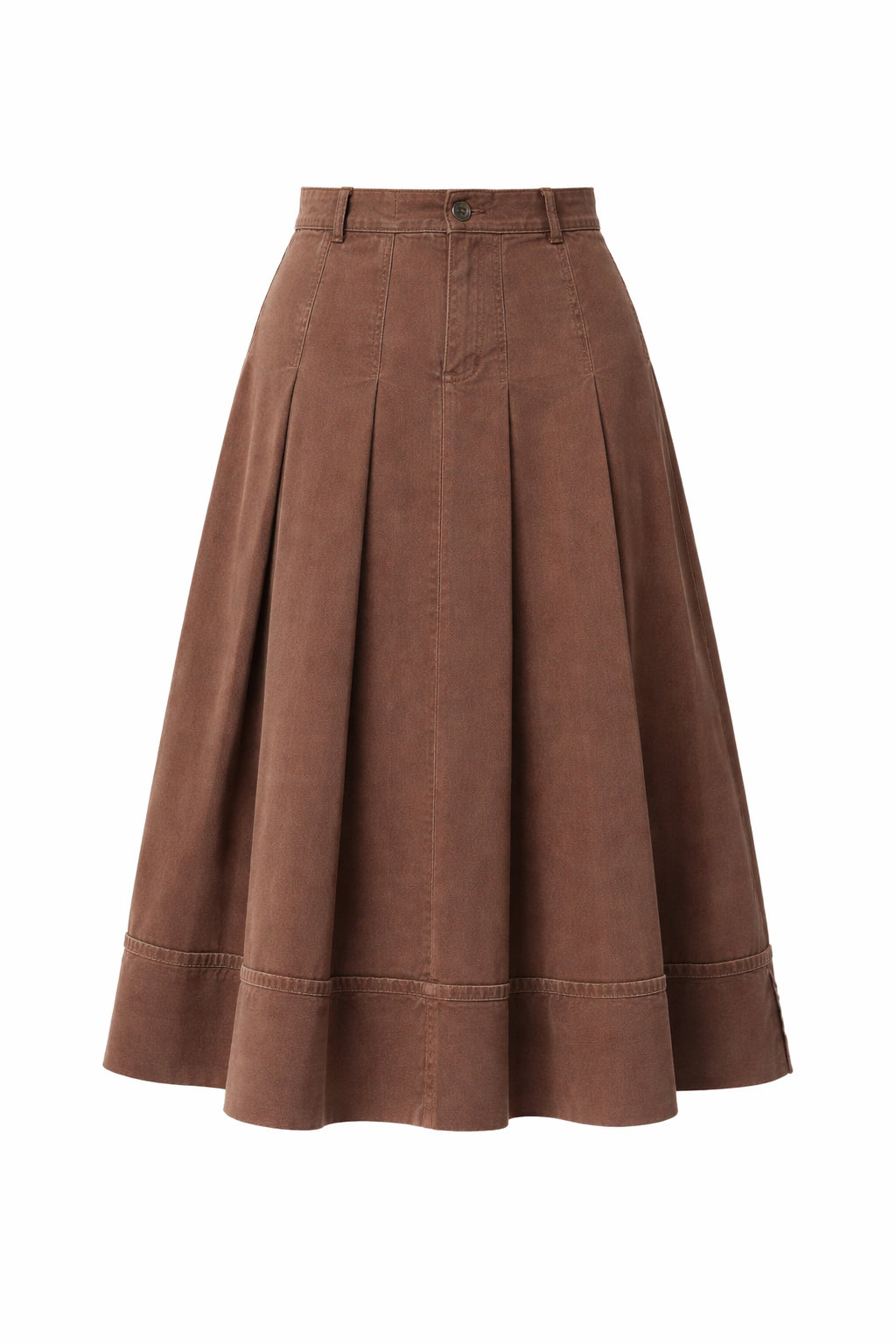 MRY01 CUOIO BROWN SKIRT - Gonne - NINE:INTHE:MORNING