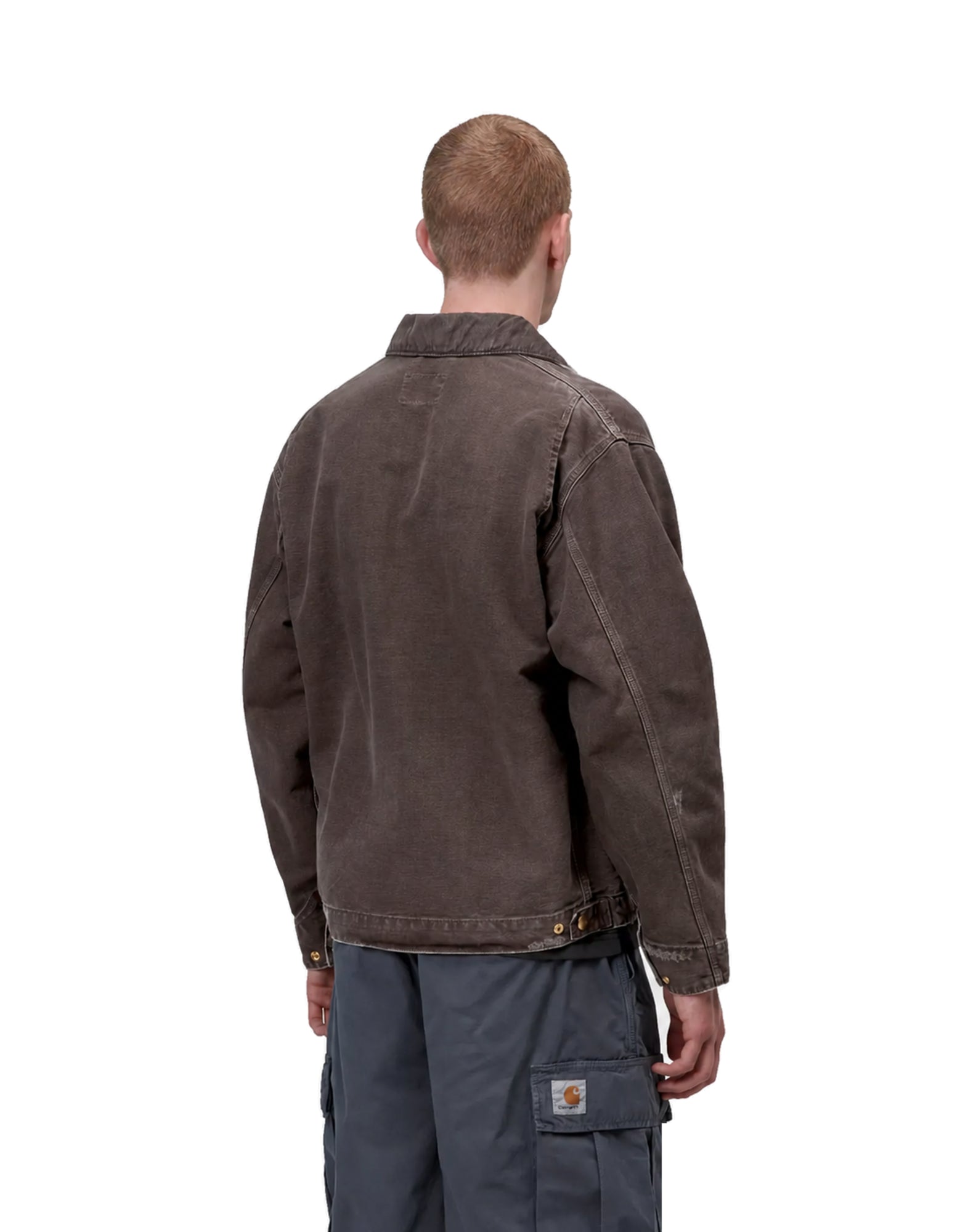 OG Detroit Jacket Organic Cotton Dearborn CanvaS Tobacco / Tobacco destroy wash