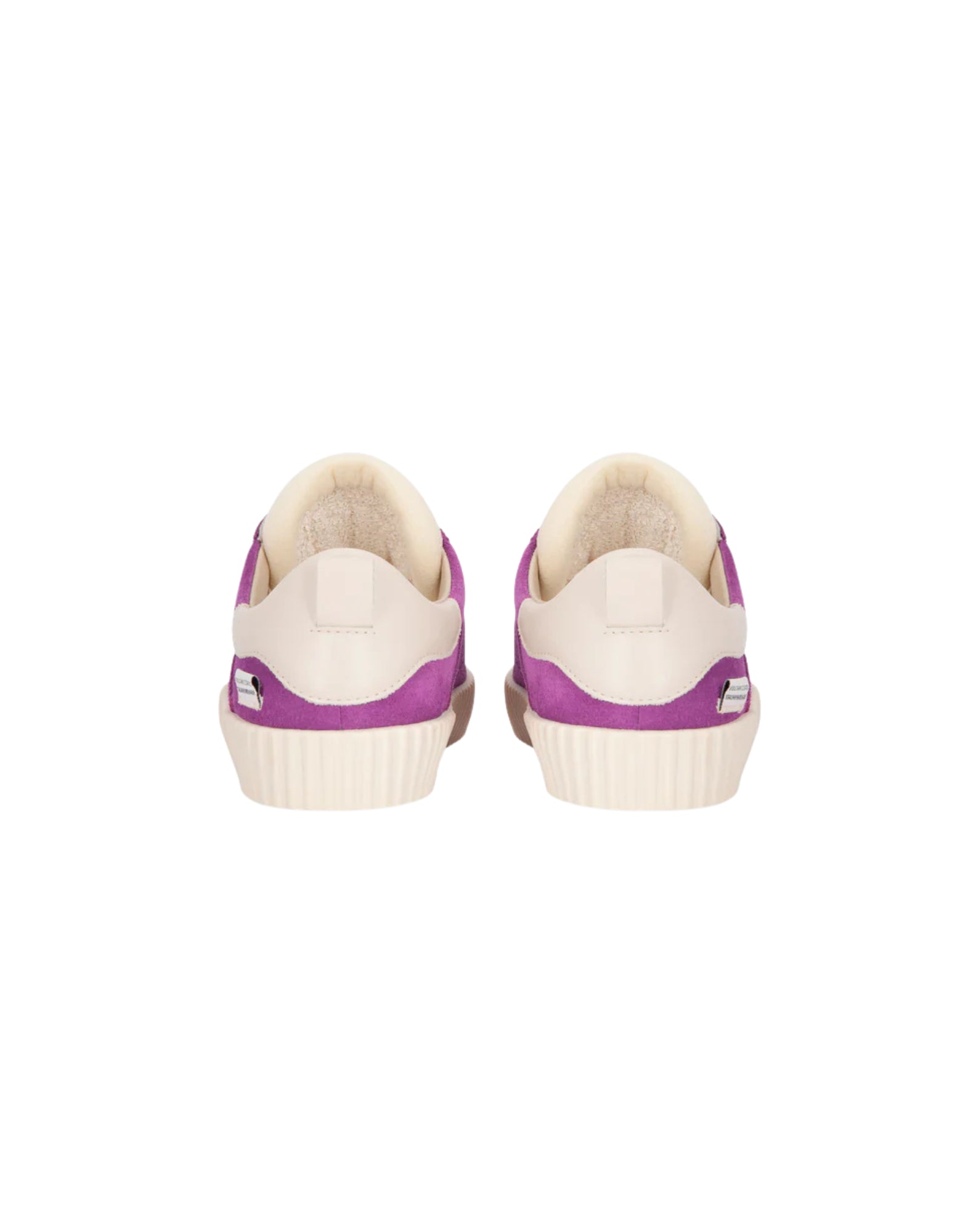 Springa Wavy Suede Sneakers in Violet Suede with Leather Details WL1 SU TEXA1EY PURPLE