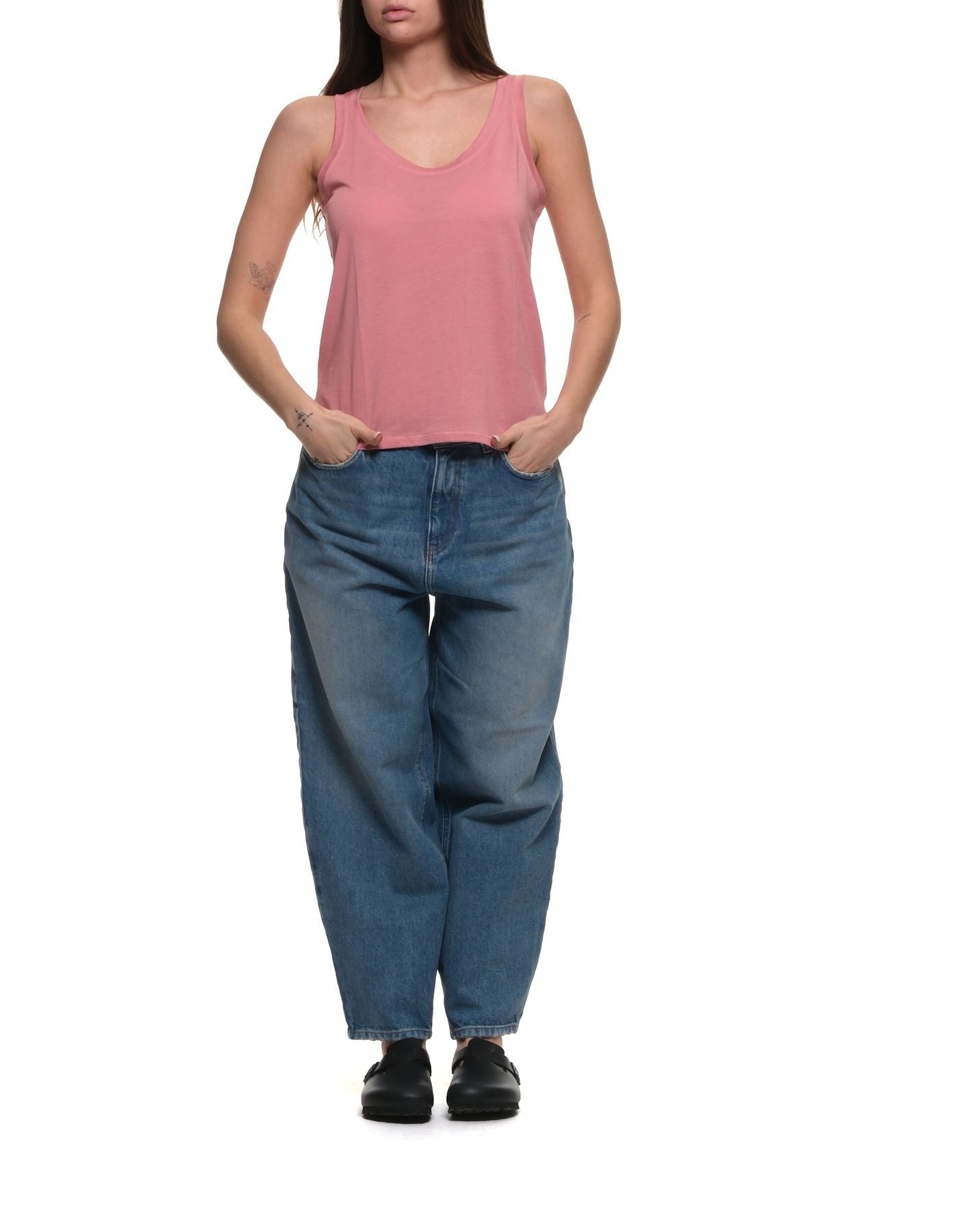 Tank top woman M296-FDE100 594 Majestic Filatures