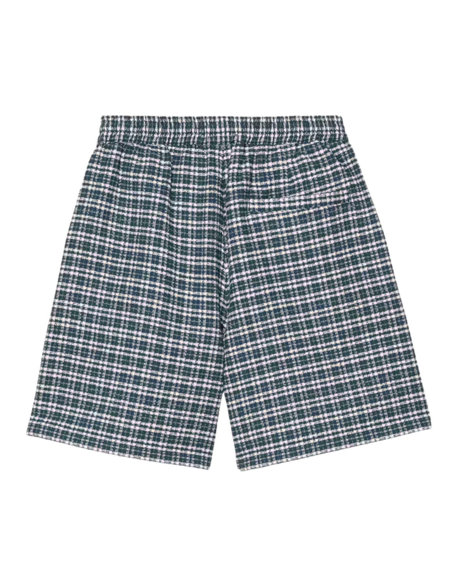 Carhartt WIP Kander Short Textured Cotton Check Blue River Men’s I036196 3JQXX03 BLUE SQUARED