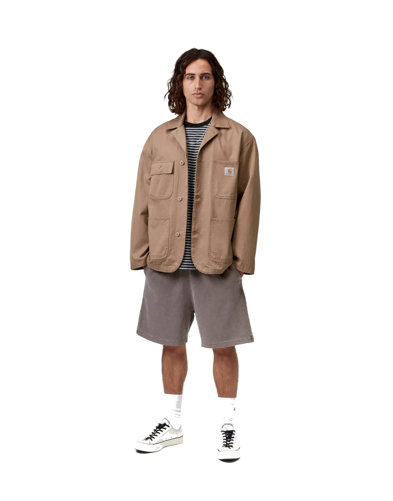 Harper Sweat Short Tobacco garment dyed