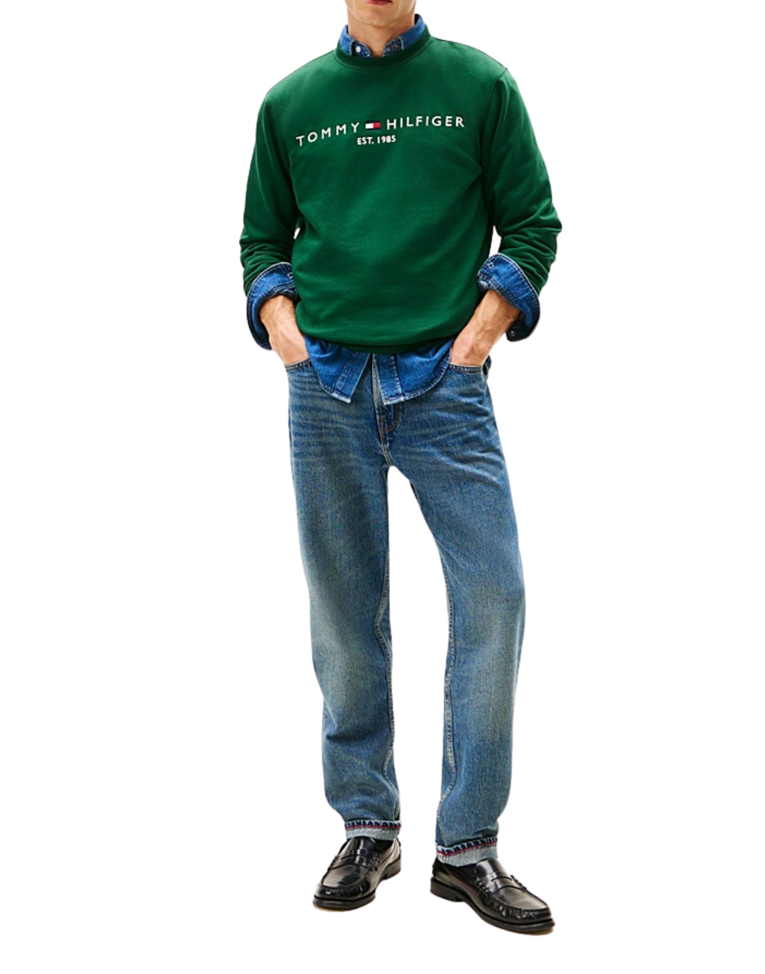 11596 L6K GRÜNES LOGO-SWHEATSHIRT - Maglieria - TOMMY HILFIGER