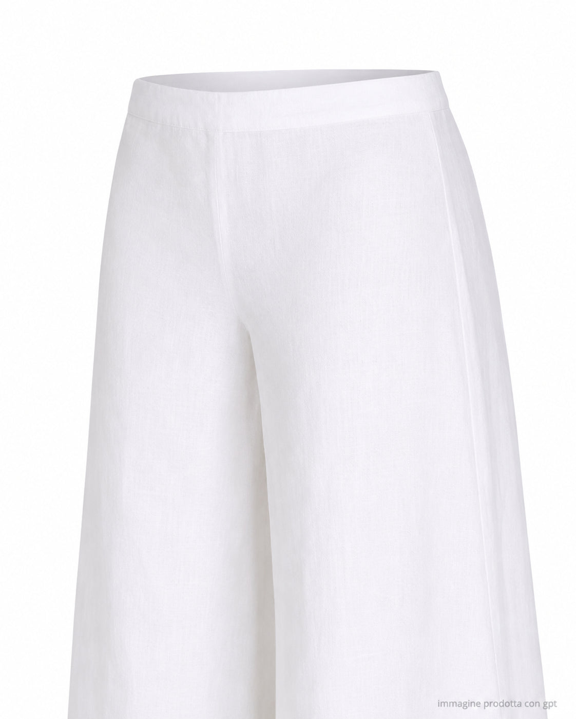 Hira Women’s White Linen Trousers W310 001