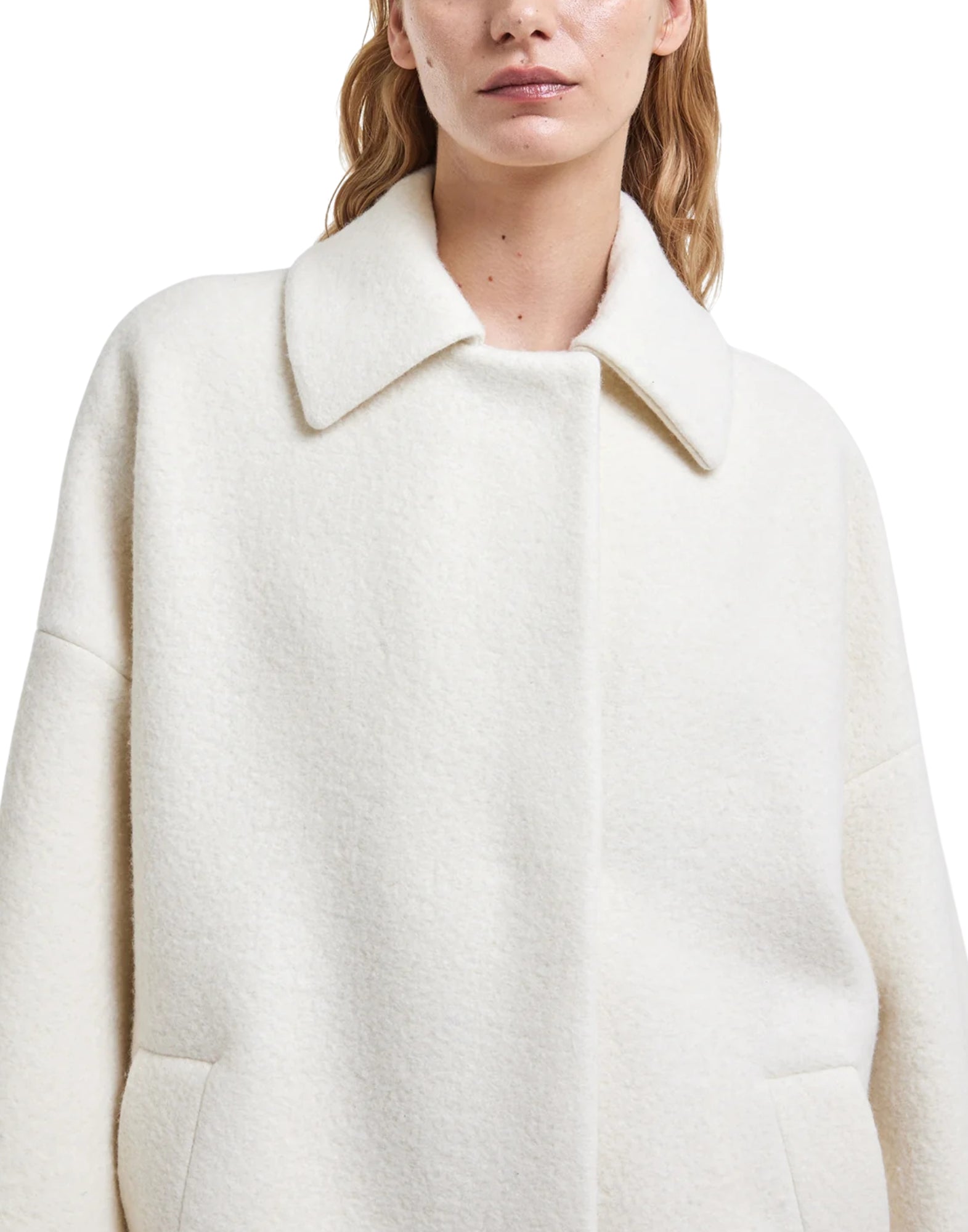 I784 3333 WHITE COAT WOOL MONTELEONE - Cappotti - Hevo
