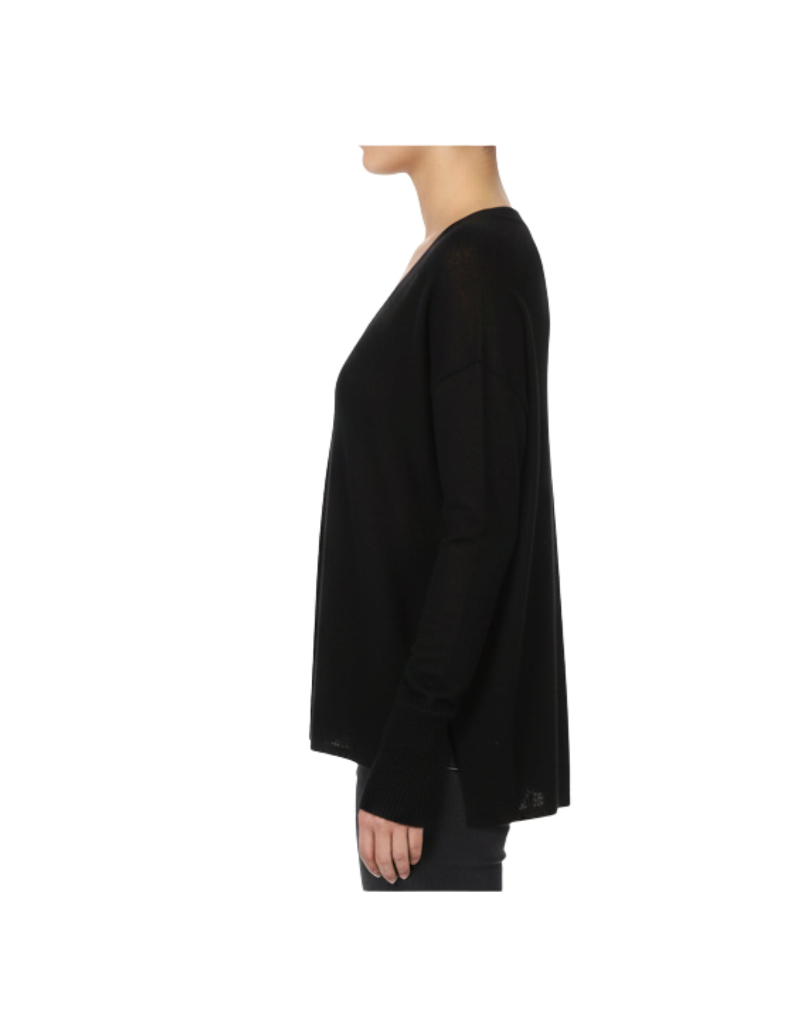D3204TF 101 BLACK SWEATER - Maglieria - ARAGONA