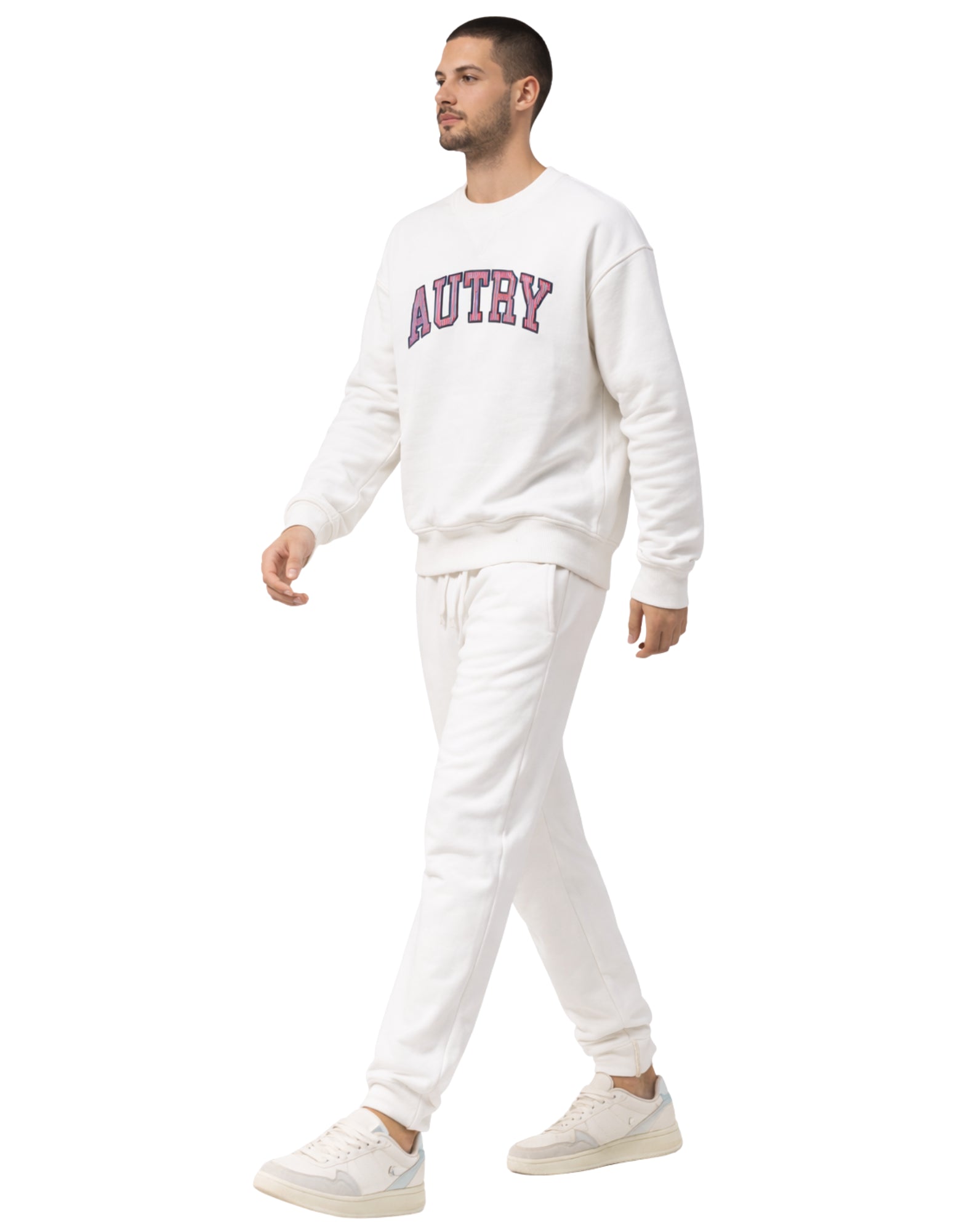 Autry Men’s Sweatshirt Main Jersey in White with Logo SWPX 036W