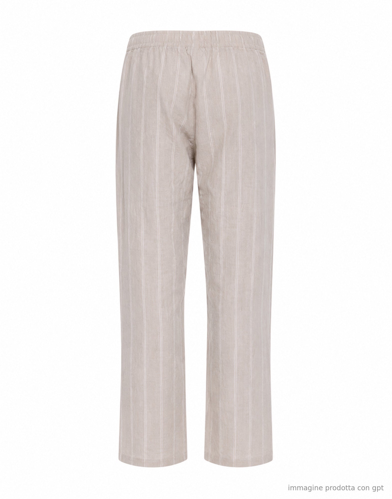 East Harbor Surplus Oxnard pantalones de hombre en lino a righe grigio chiaro OXNARD 273 GREY