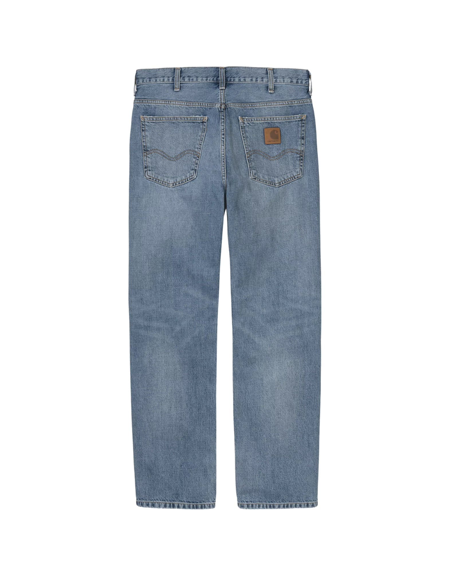Pantalones Marlow azules, con efecto desgastado y decolorado