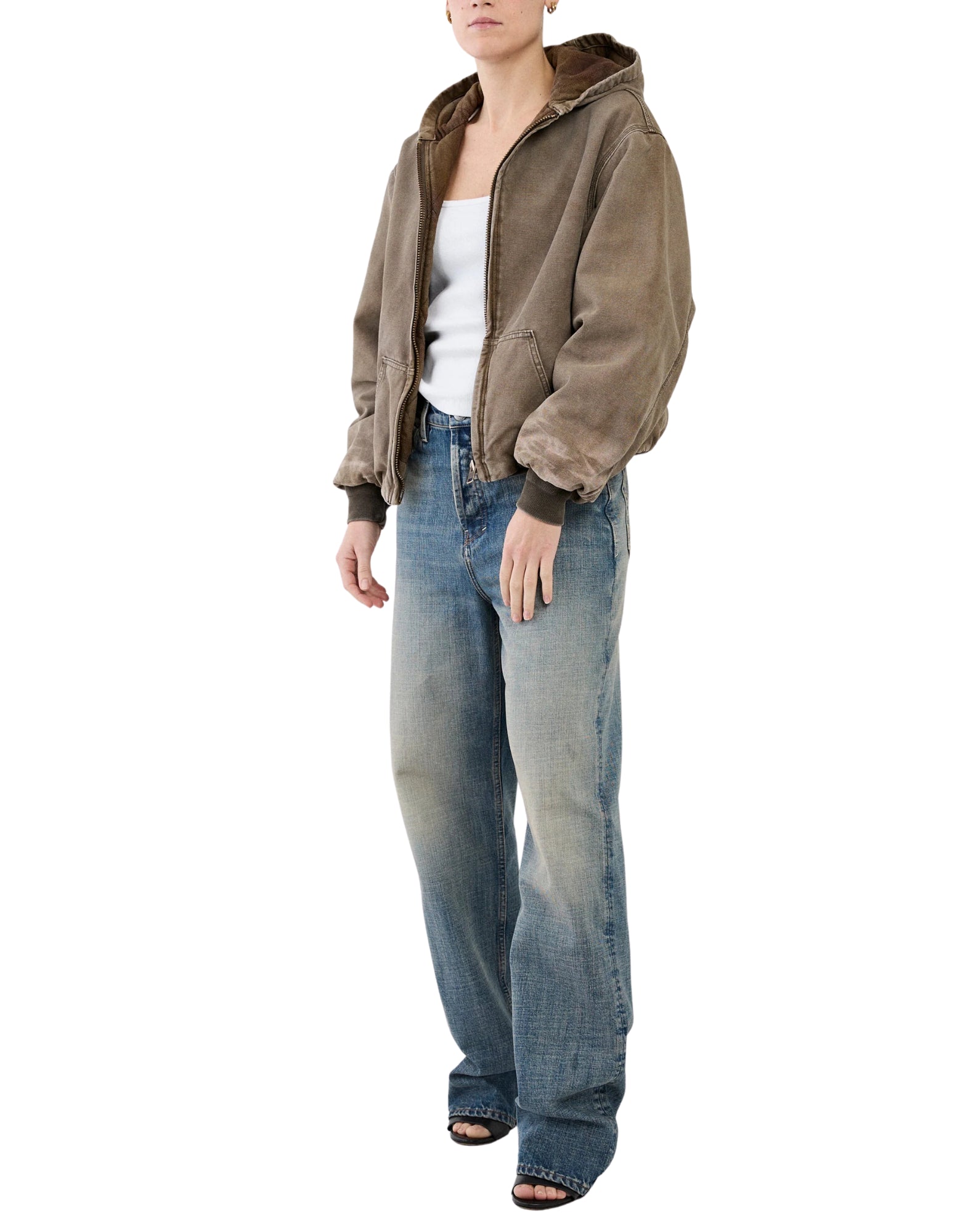 임기. Billy Jeans Parker 루즈 레귤러 핏, 미드 웨이스트, 테이퍼드 레그 BILLY JEANS