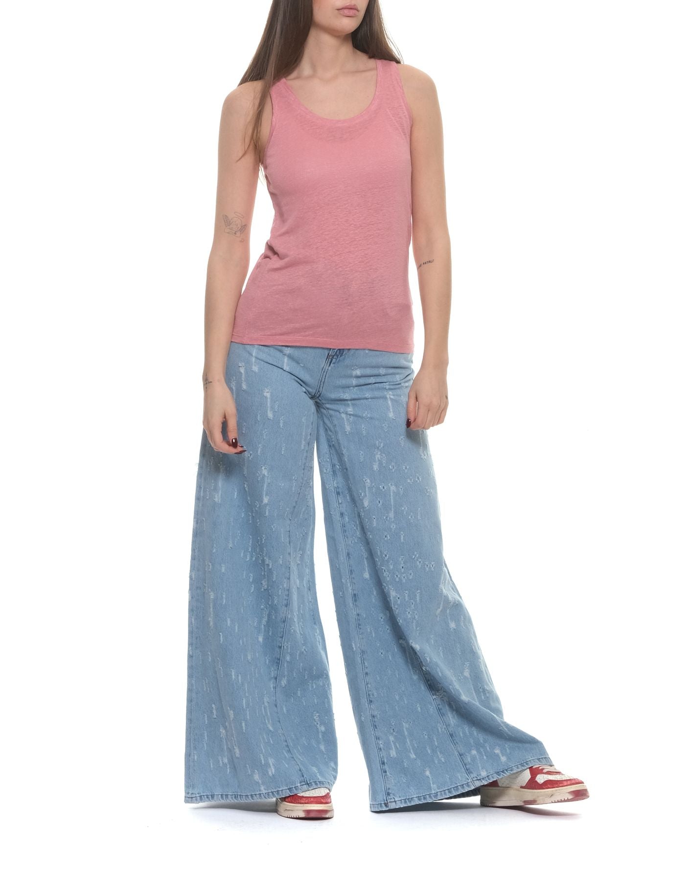 Tank top woman M011-FDE021 594 Majestic Filatures