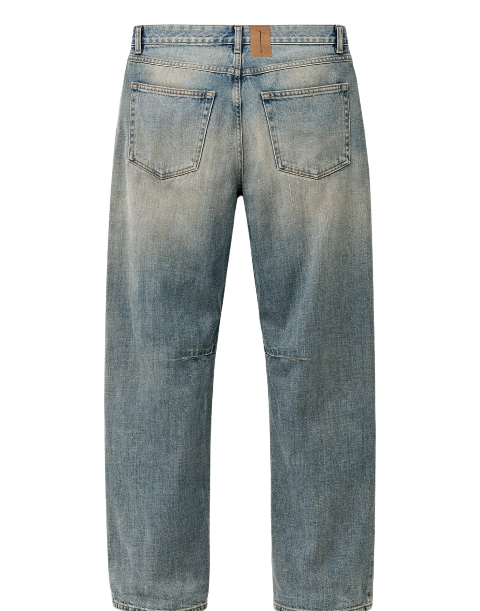 임기. 로빈 진 파커 유니섹스 배기 핏, 미드 라이즈, 테이퍼드 레그, 지퍼 플라이 ROBYN JEANS