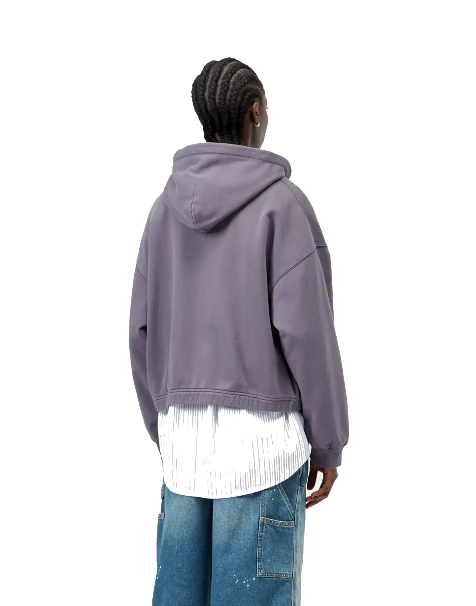 Hooded Hoggard Jacket Cotton Sweat Shady Purple garment dyed