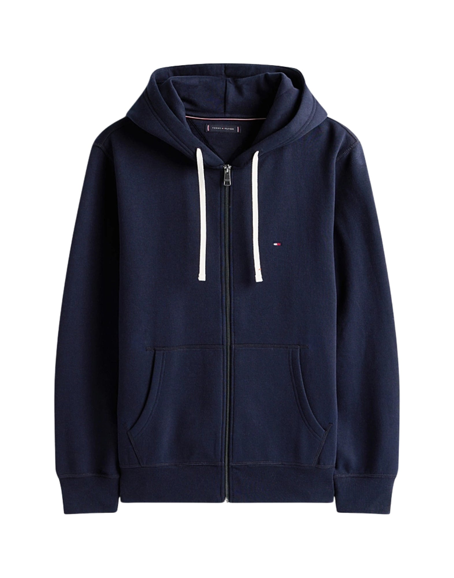 37234 DW5 BLAUER FLEECE-HOODIE - Felpe - TOMMY HILFIGER